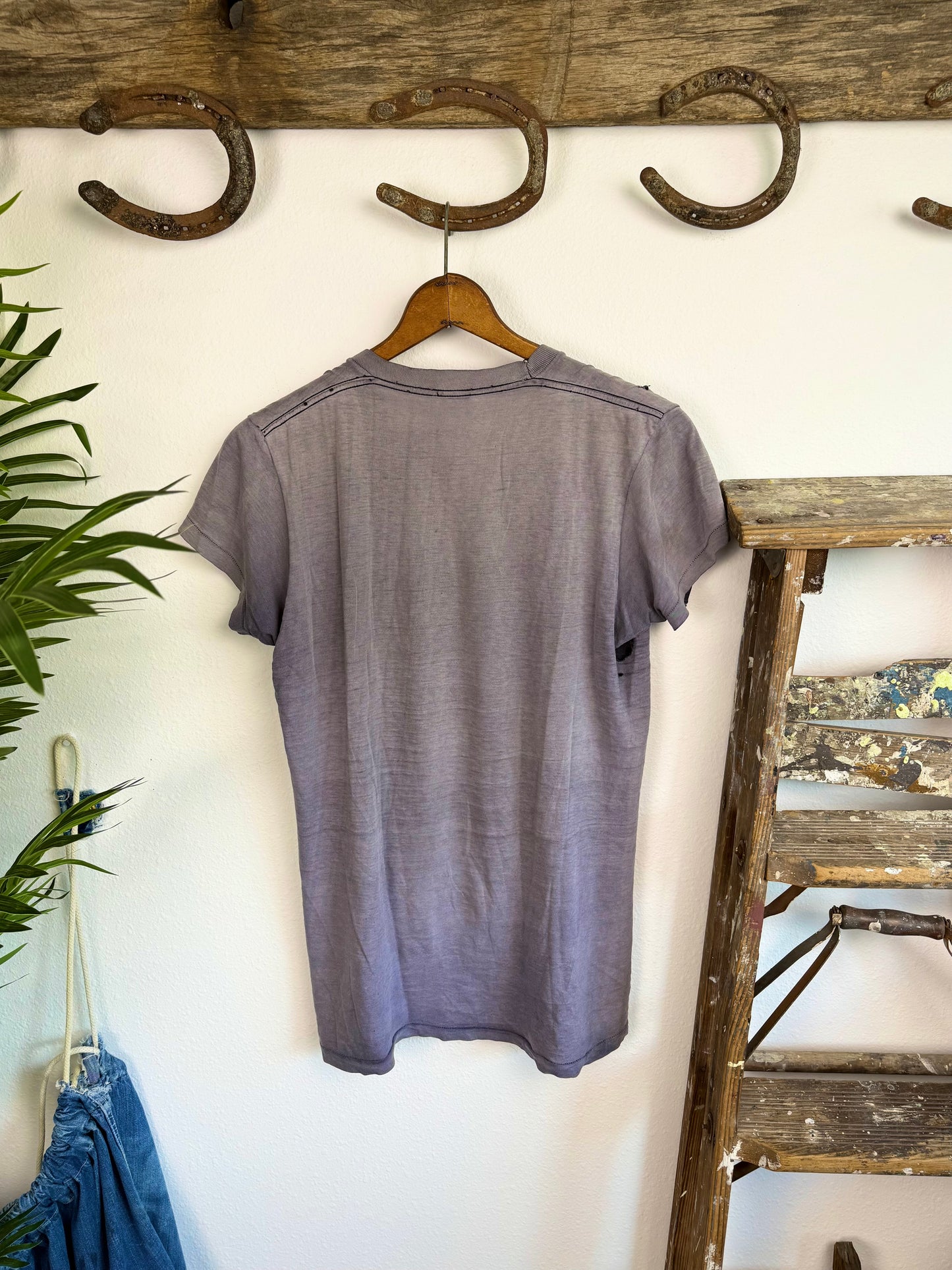 1960s Perfectly Sun Faded Navy Pocket Tee (M/L)