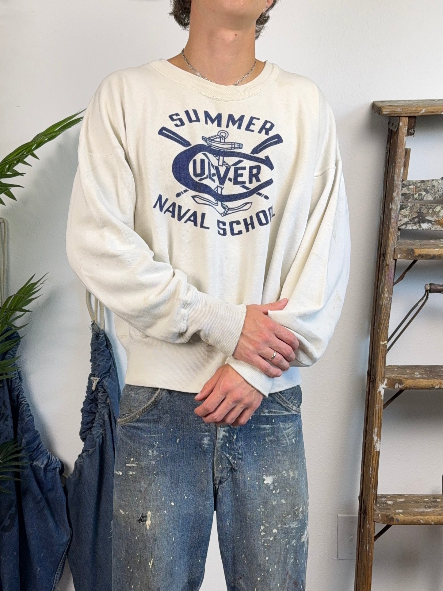 1950s Champion Summer Culver Naval School Sweatshirt (XL)