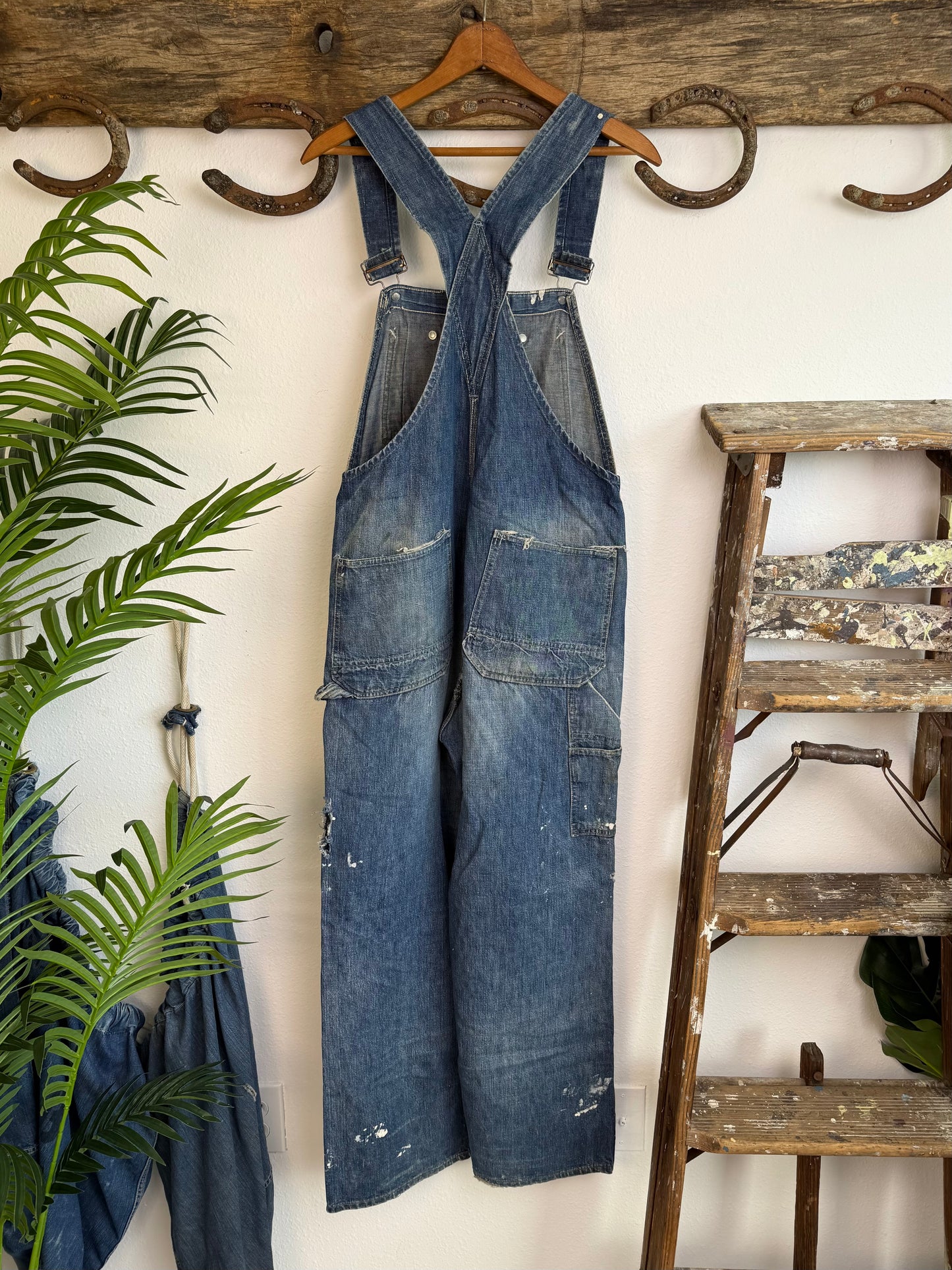 1950s Hercules Distressed & Repaired Overalls (36)