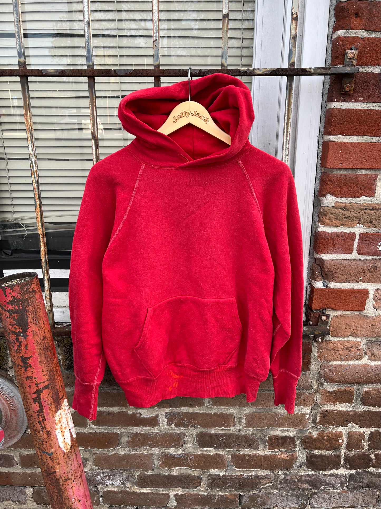 1950’s Red Contrast Stitch Essential Hoodie (M/L)