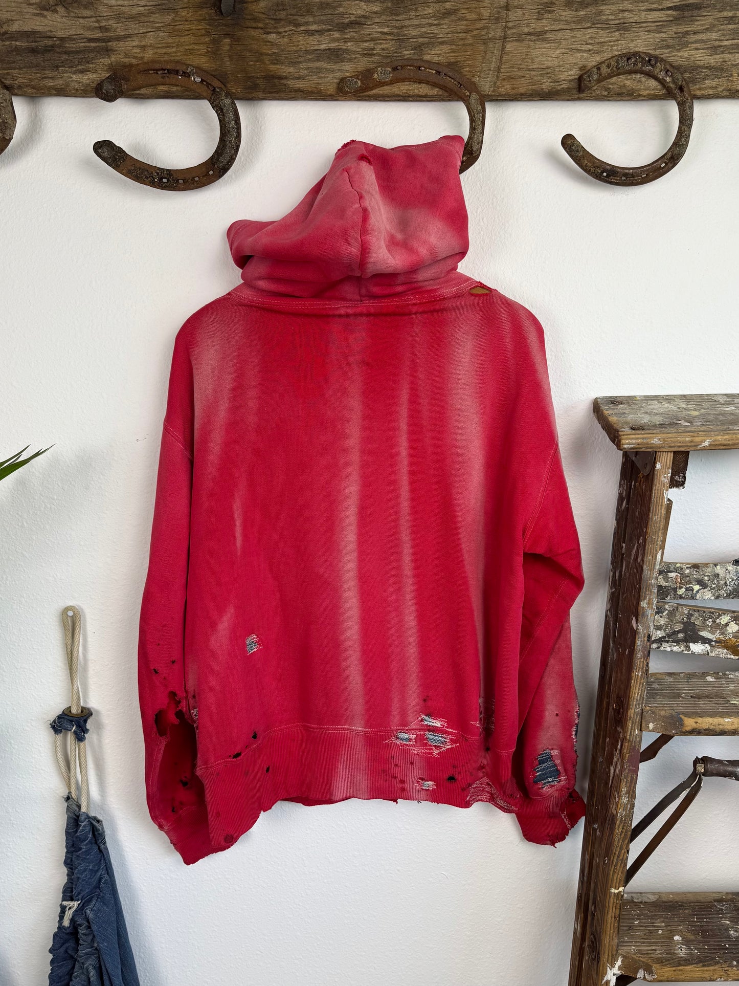 1950s/1960s Pilgrim Sun Faded & Repaired Hoodie (L/XL)