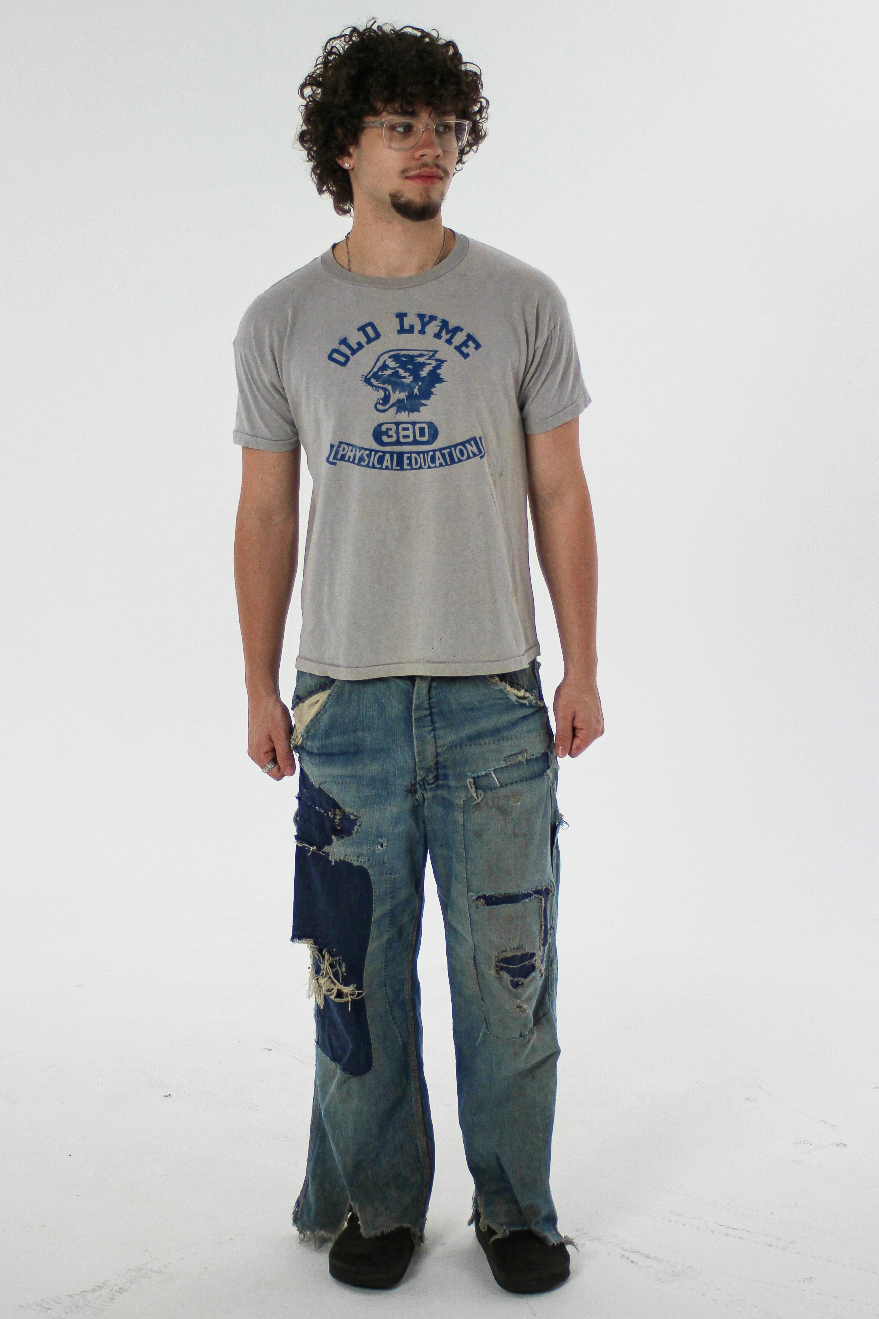 1960s Champion ‘Old Lyme’ Phys Ed Tee (M/L)