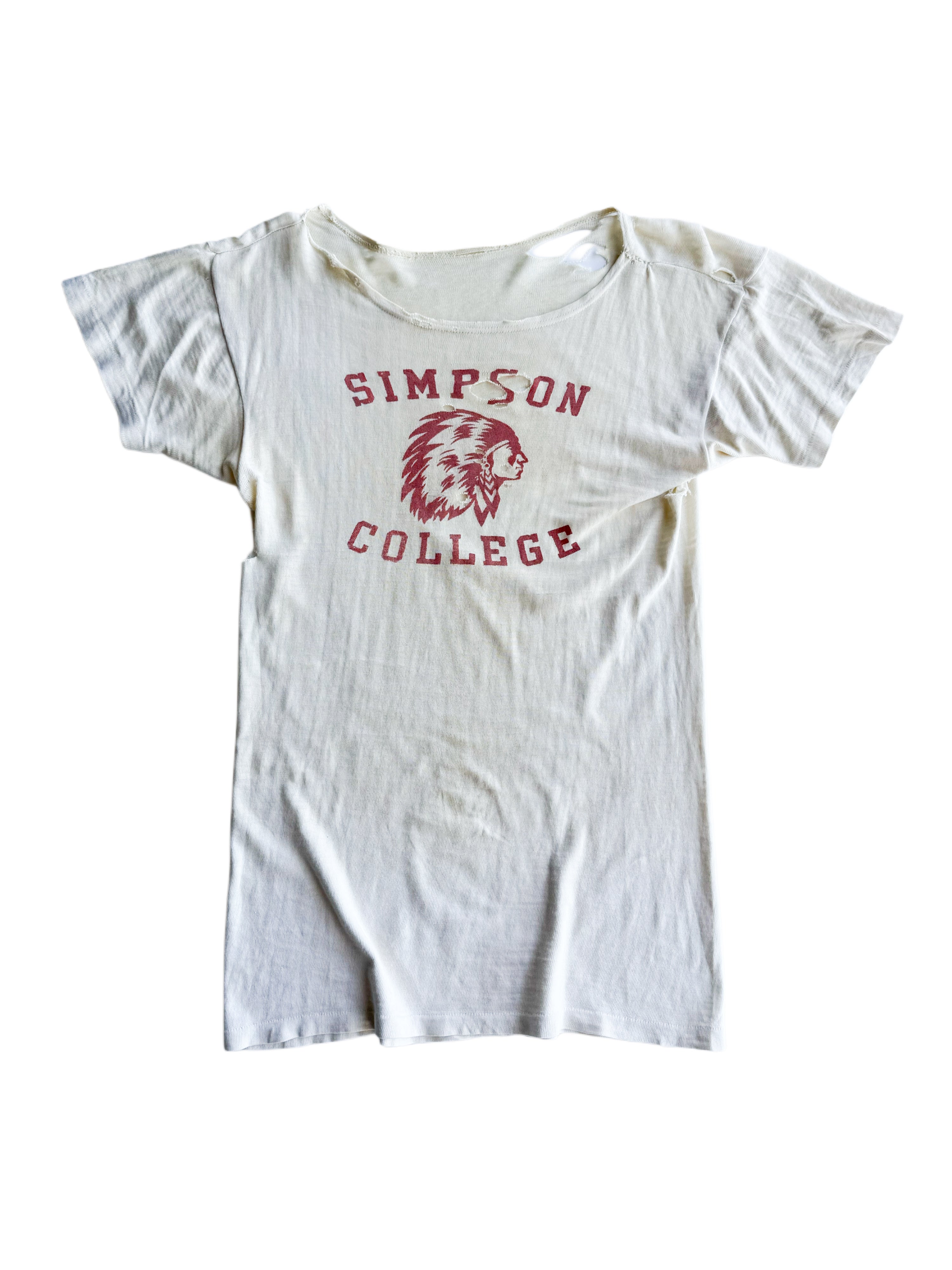 1930s ‘Simpson College’ Gym Tee (S/M)