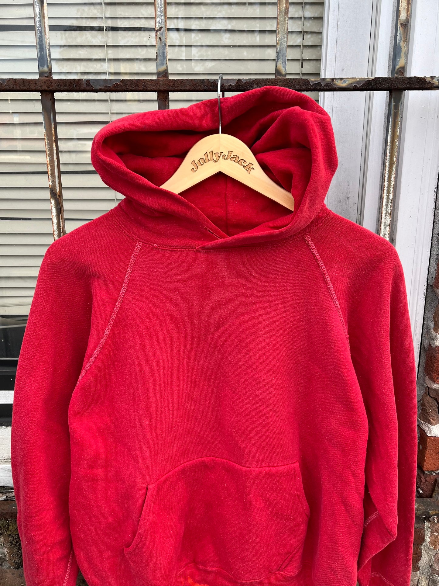 1950’s Red Contrast Stitch Essential Hoodie (M/L)