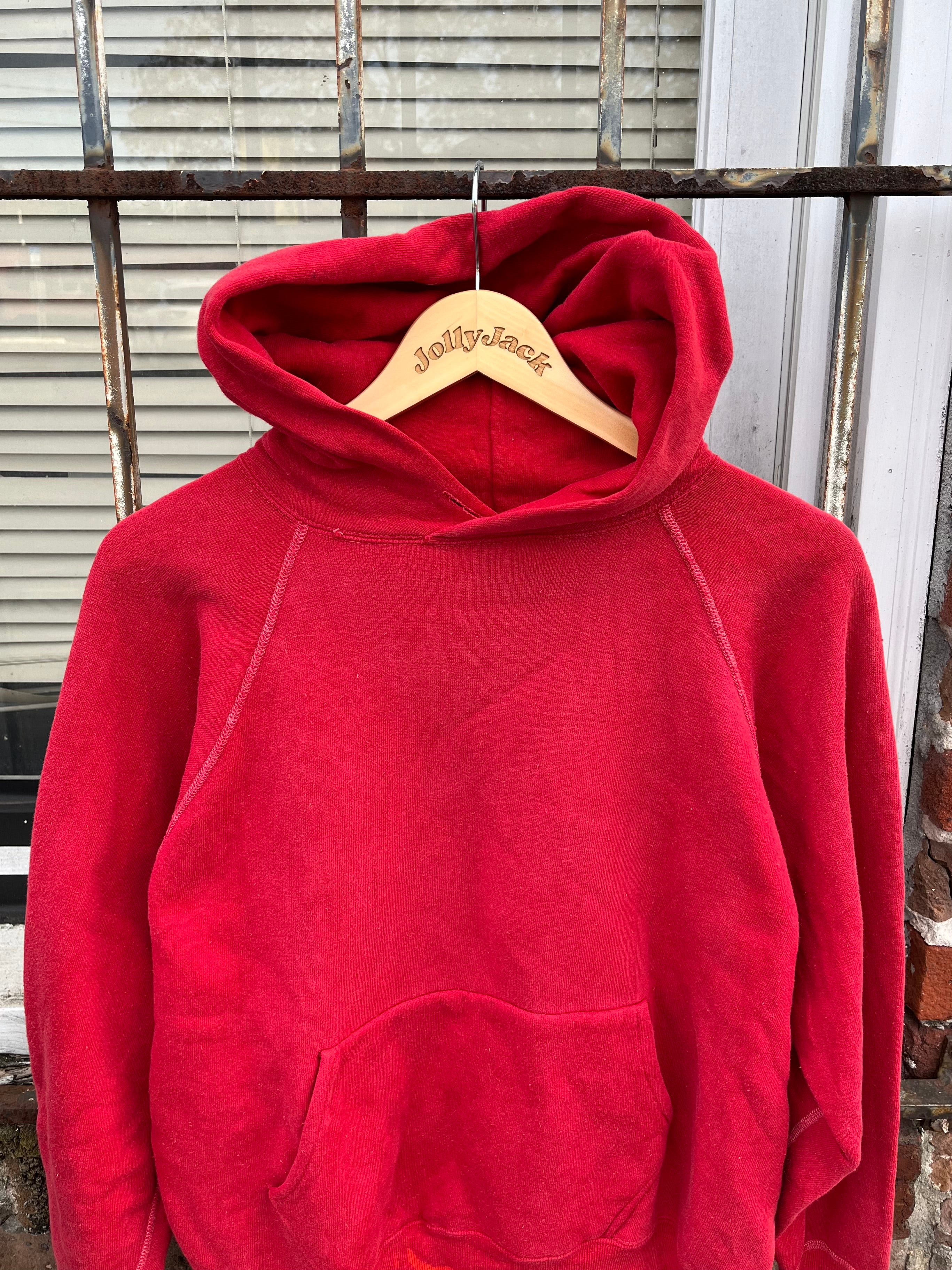 1950’s Red Contrast Stitch Essential Hoodie (M/L)