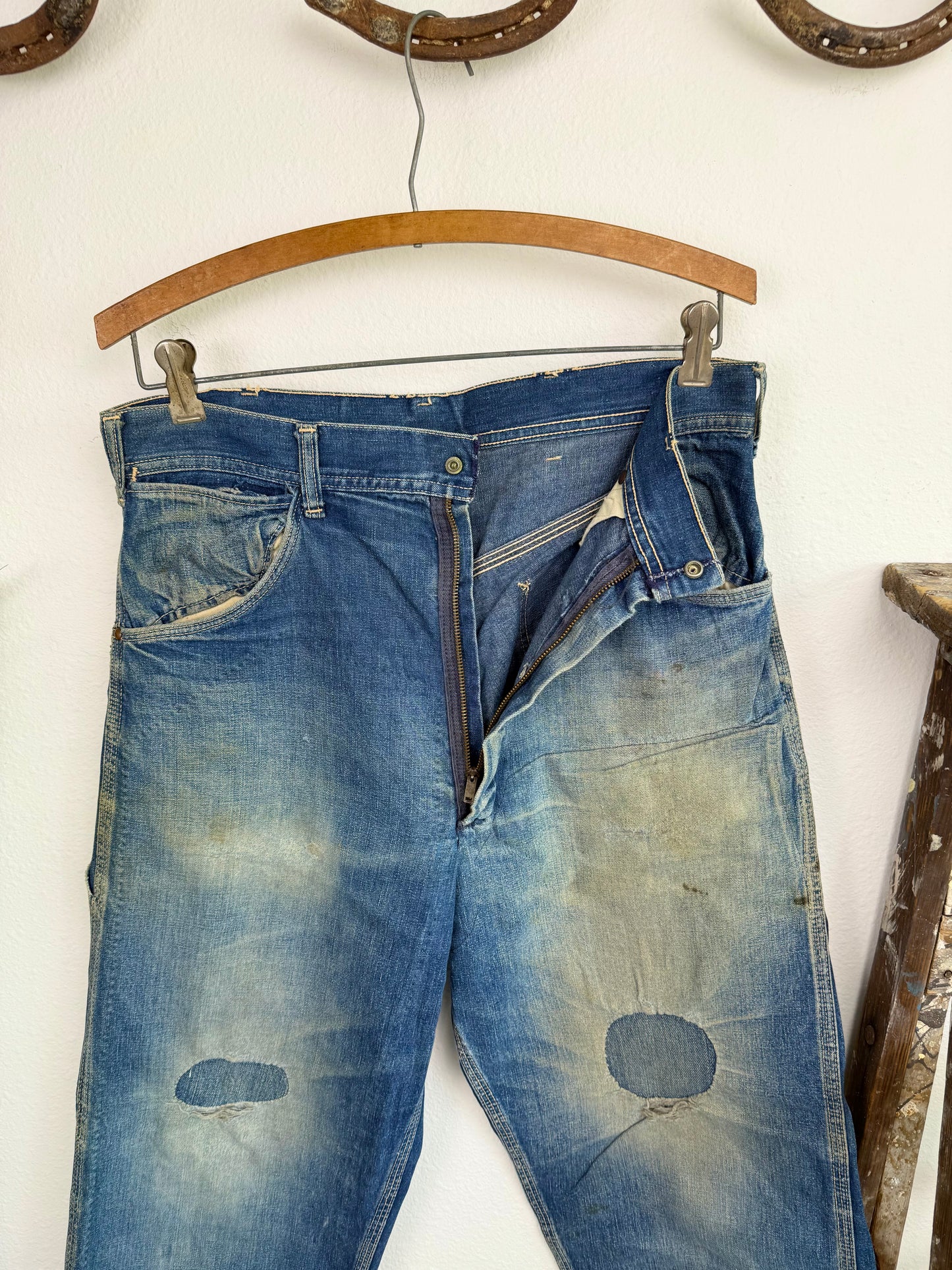 1950s Key Imperial Faded Carpenter Jeans (31)