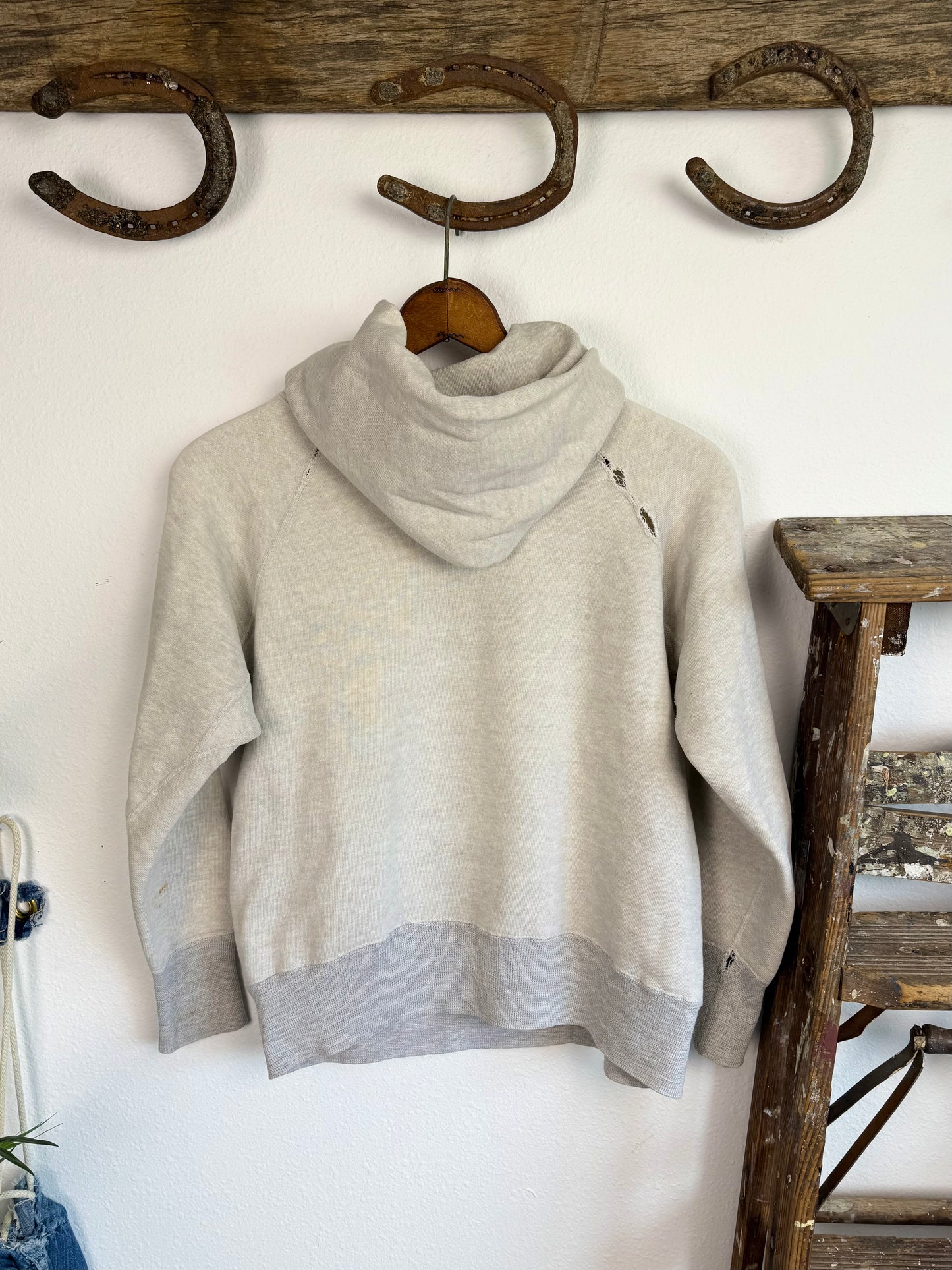 1950s Grey Two Tone ‘Jon’ Hoodie (S/M)