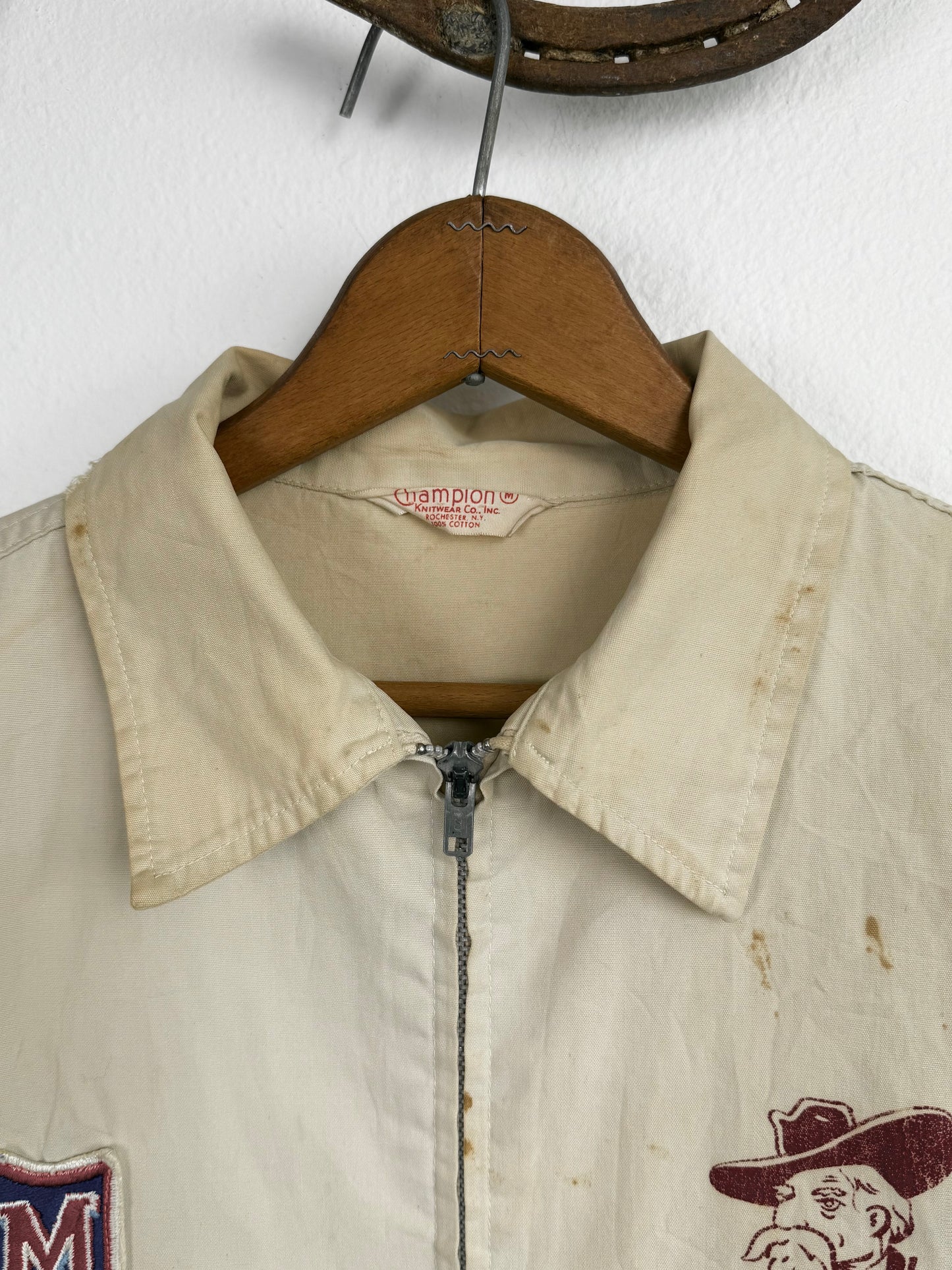 1960s Champion Ole Miss Rebels Canvas Jacket (M/L)