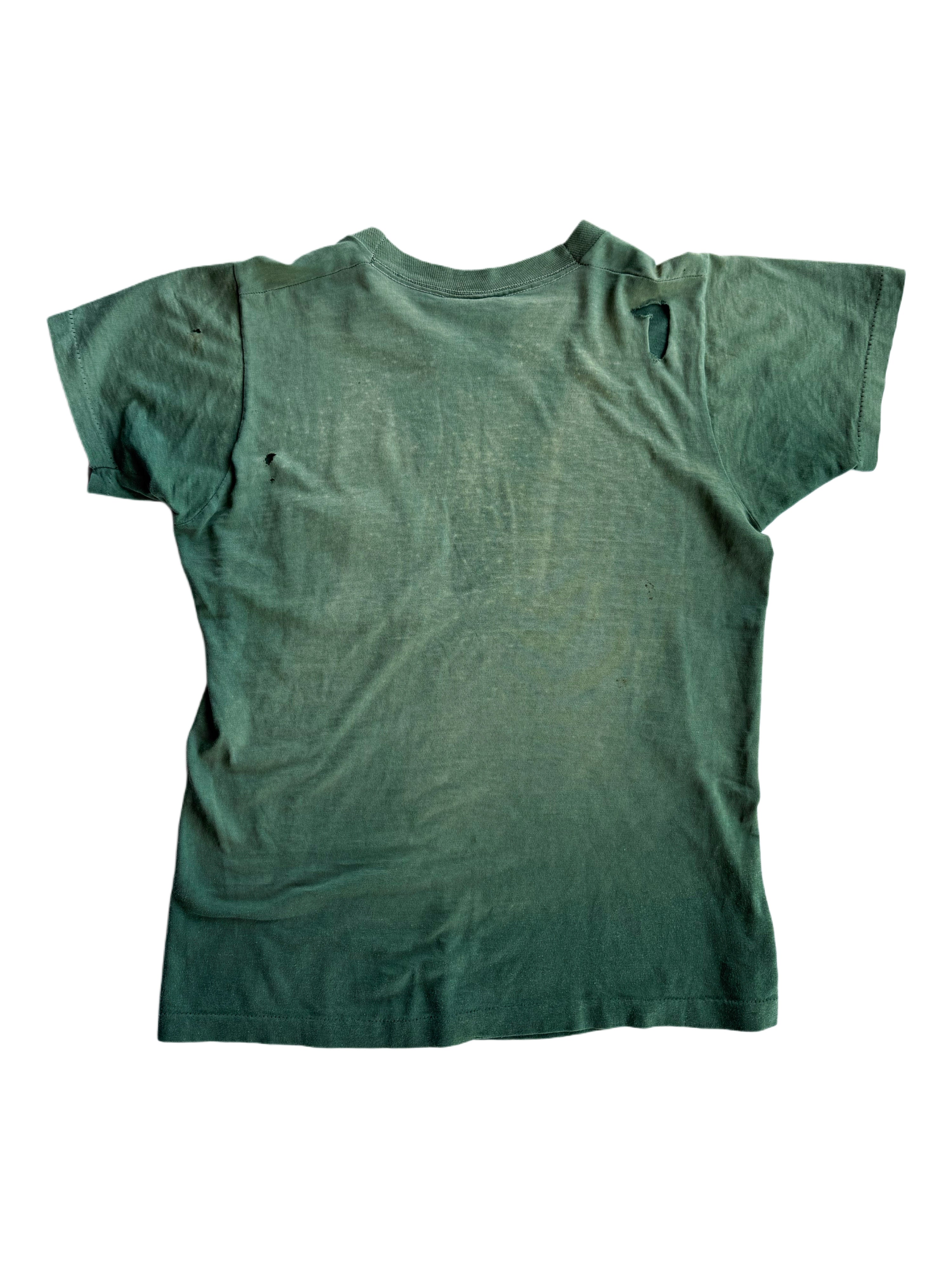 1950s Perfectly Faded Green Pocket Tee (S/M)