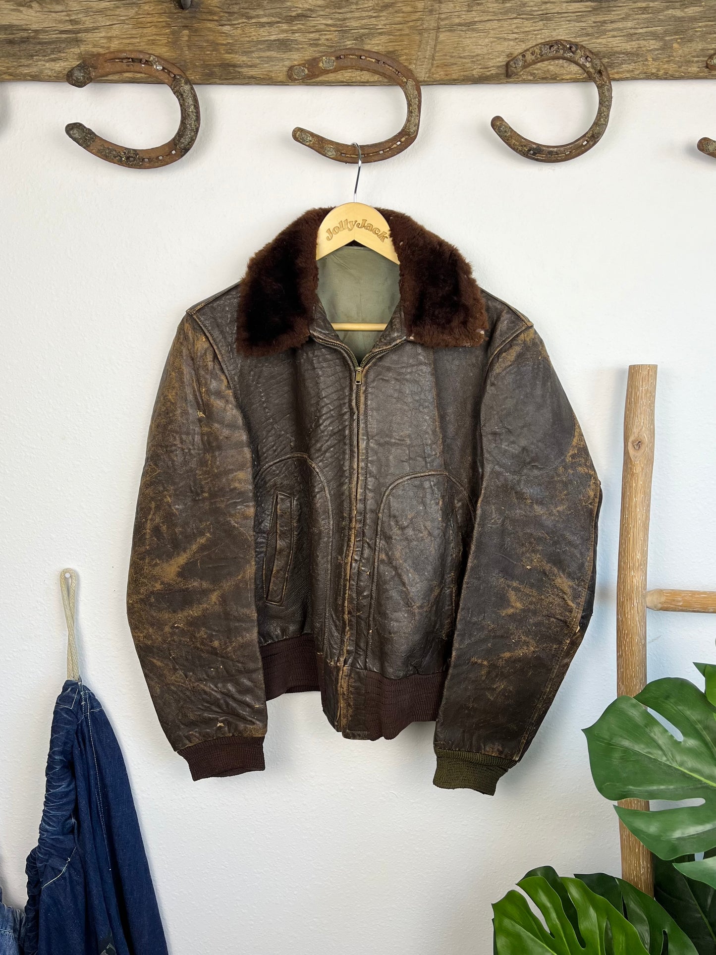 1930’s/1940’s Flight Leather Jacket (42)