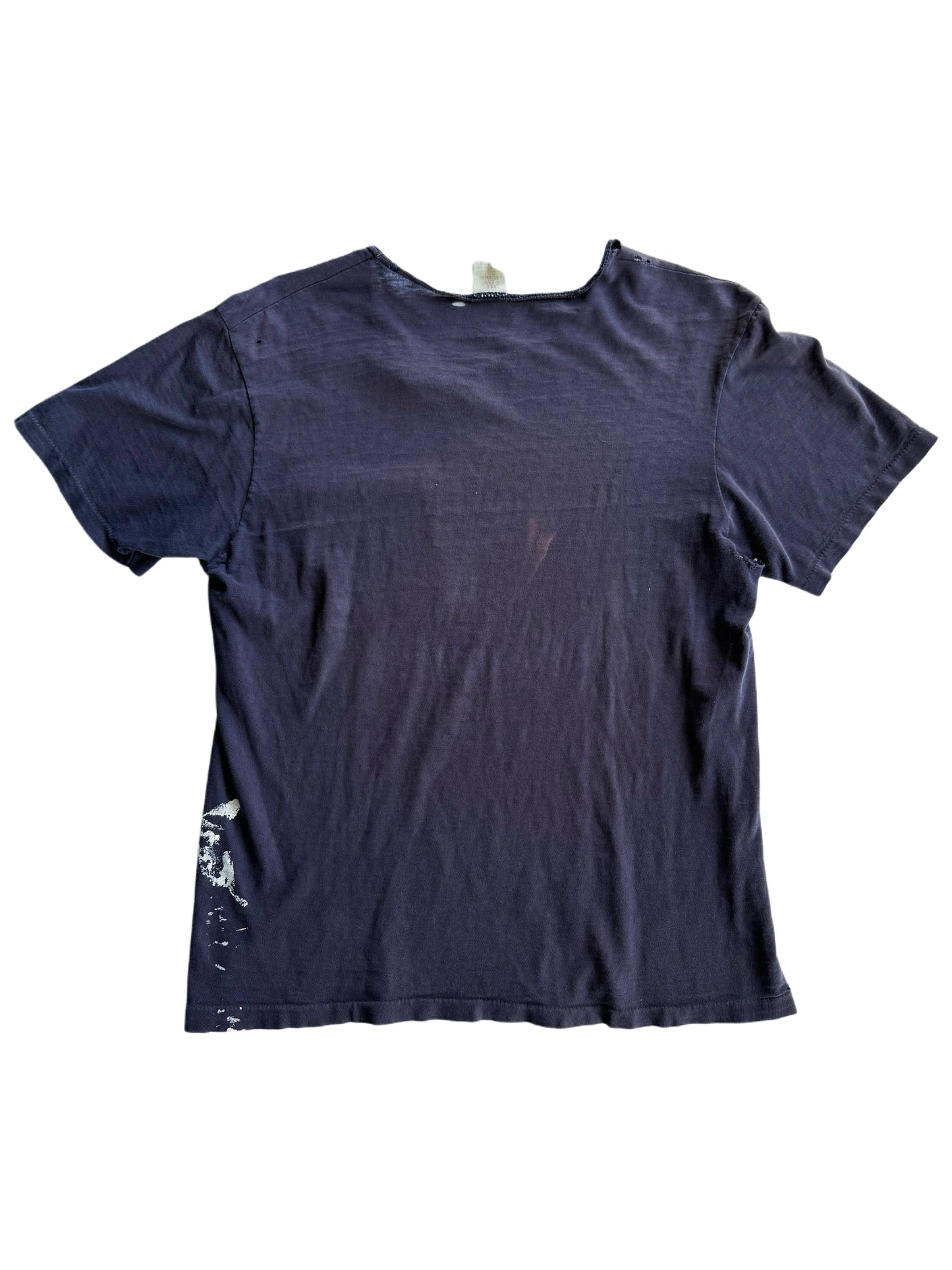 1960s Sun Faded ‘Paint Splatter’ Navy Pocket Tees (S/M)