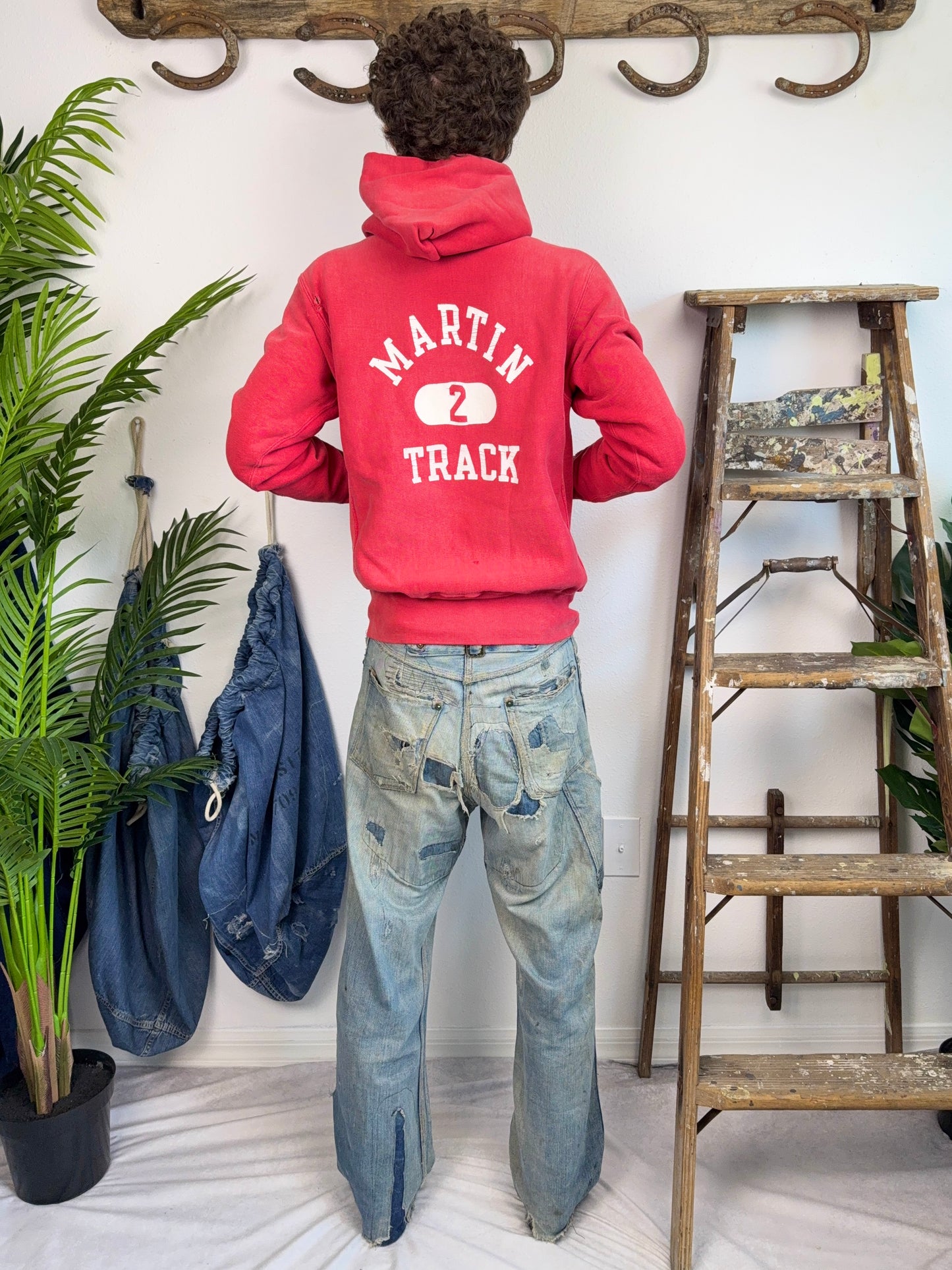1970s Martin Track Champion Reverse Weave Hoodie (S/M)