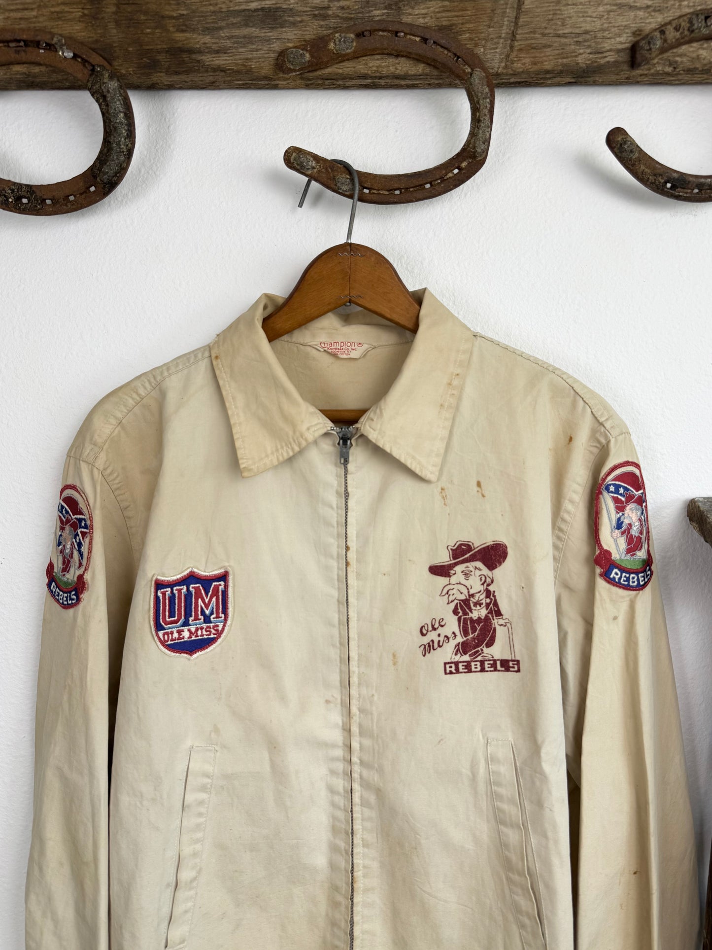 1960s Champion Ole Miss Rebels Canvas Jacket (M/L)