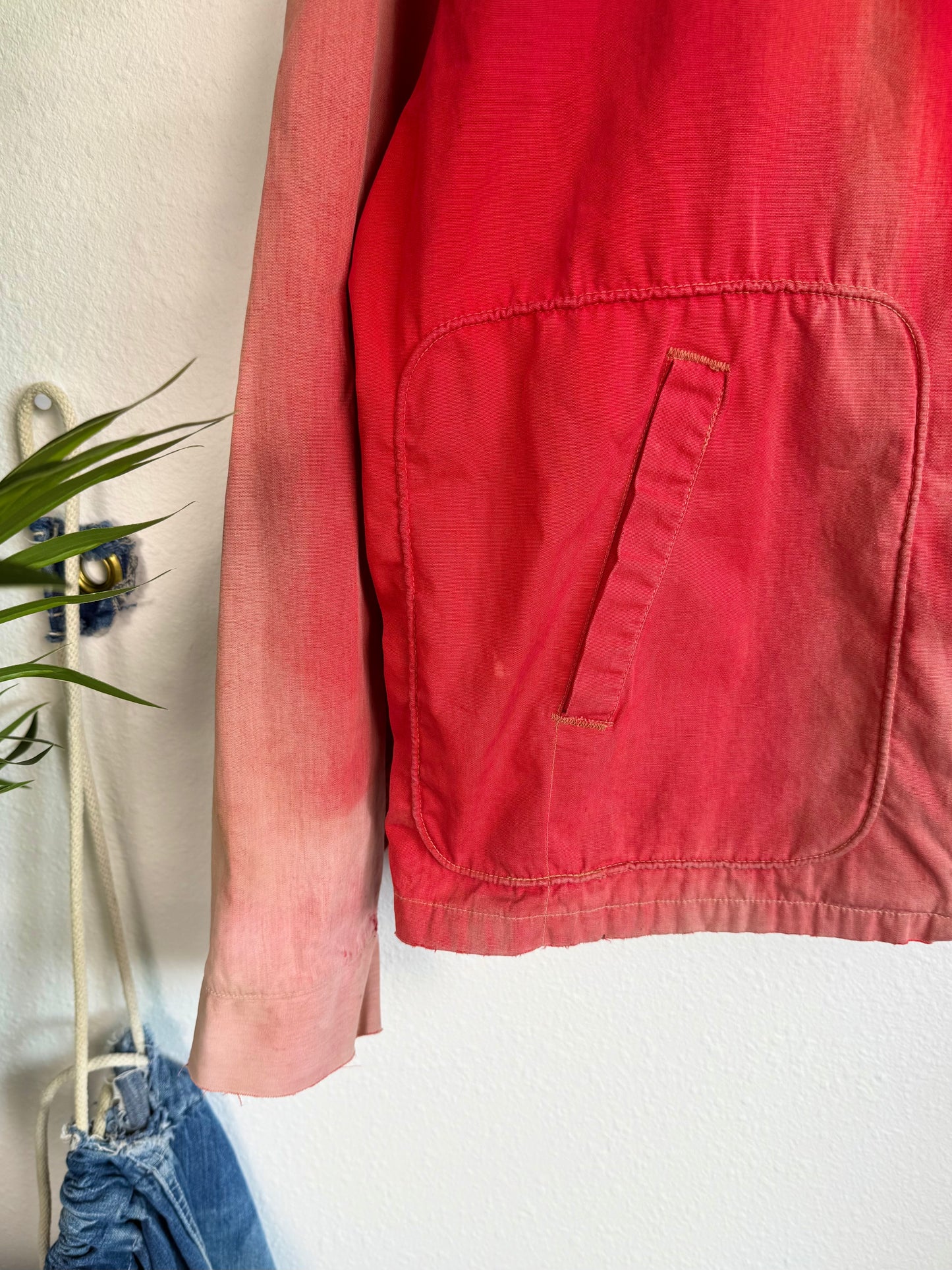 1950s ‘Perfectly Sun Faded’ Frat Canvas Jacket (XL)