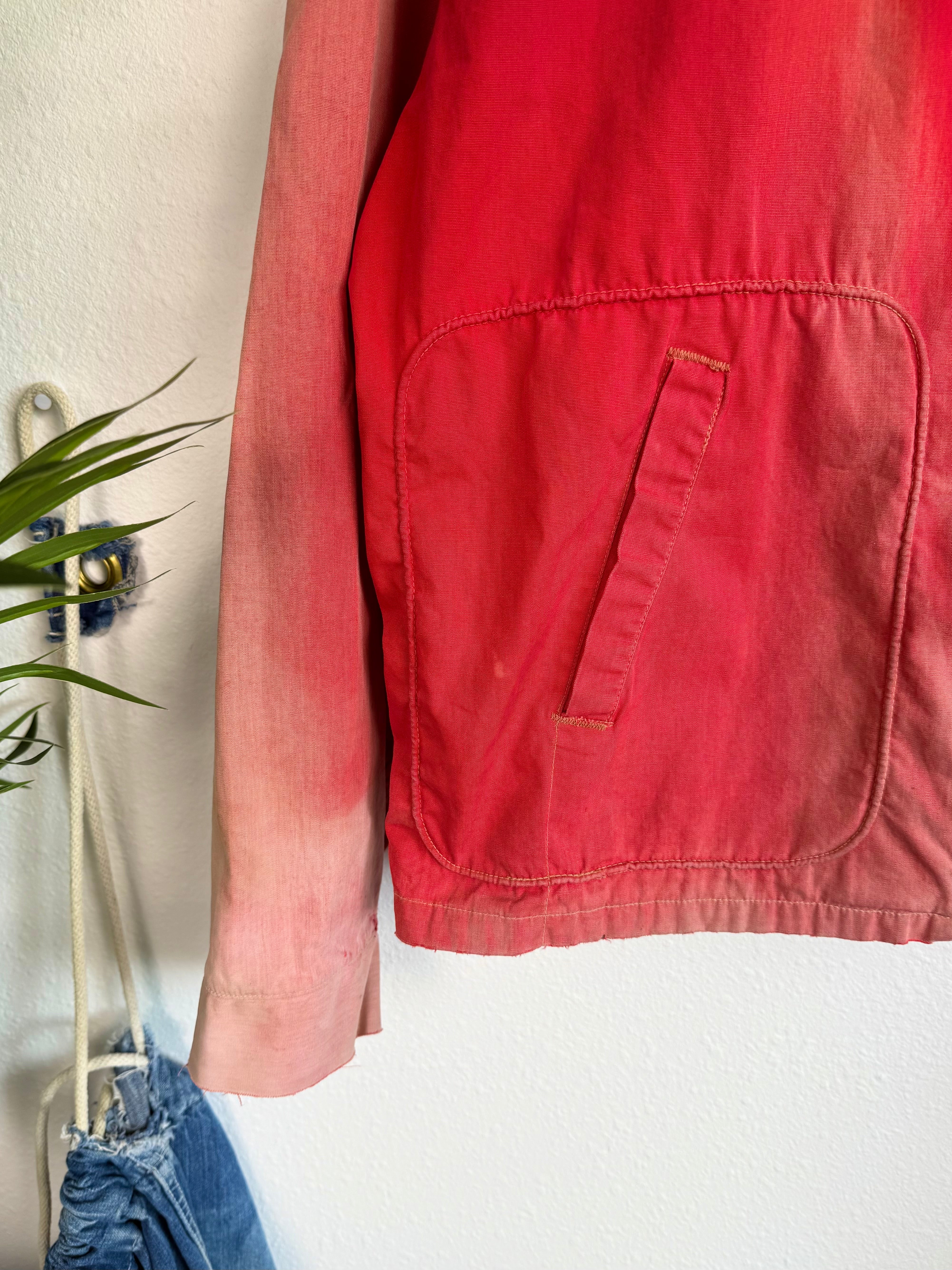 1950s ‘Perfectly Sun Faded’ Frat Canvas Jacket (XL)