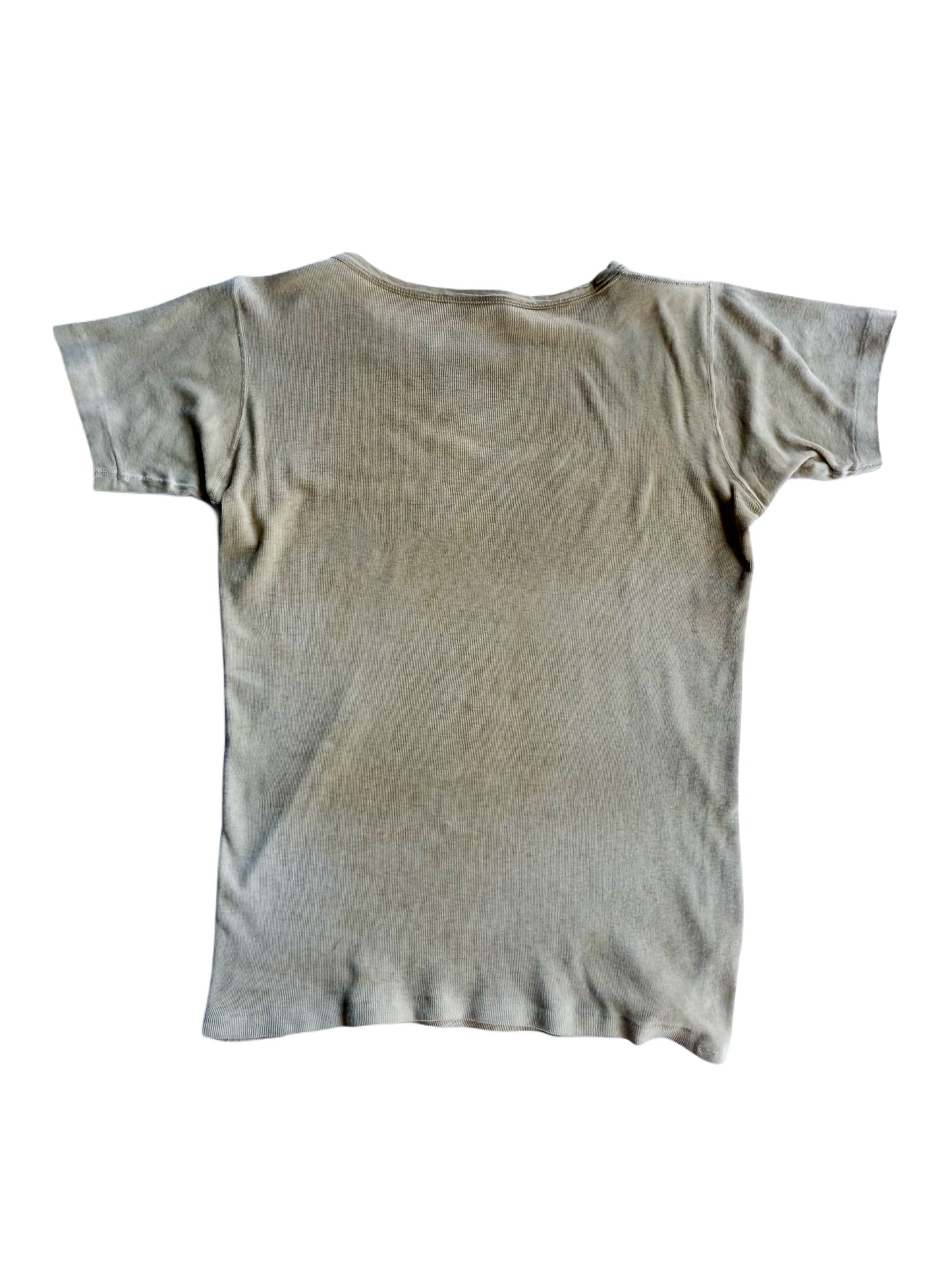1940s Perfect Essential Faded Brown Blank Tee (S/M)