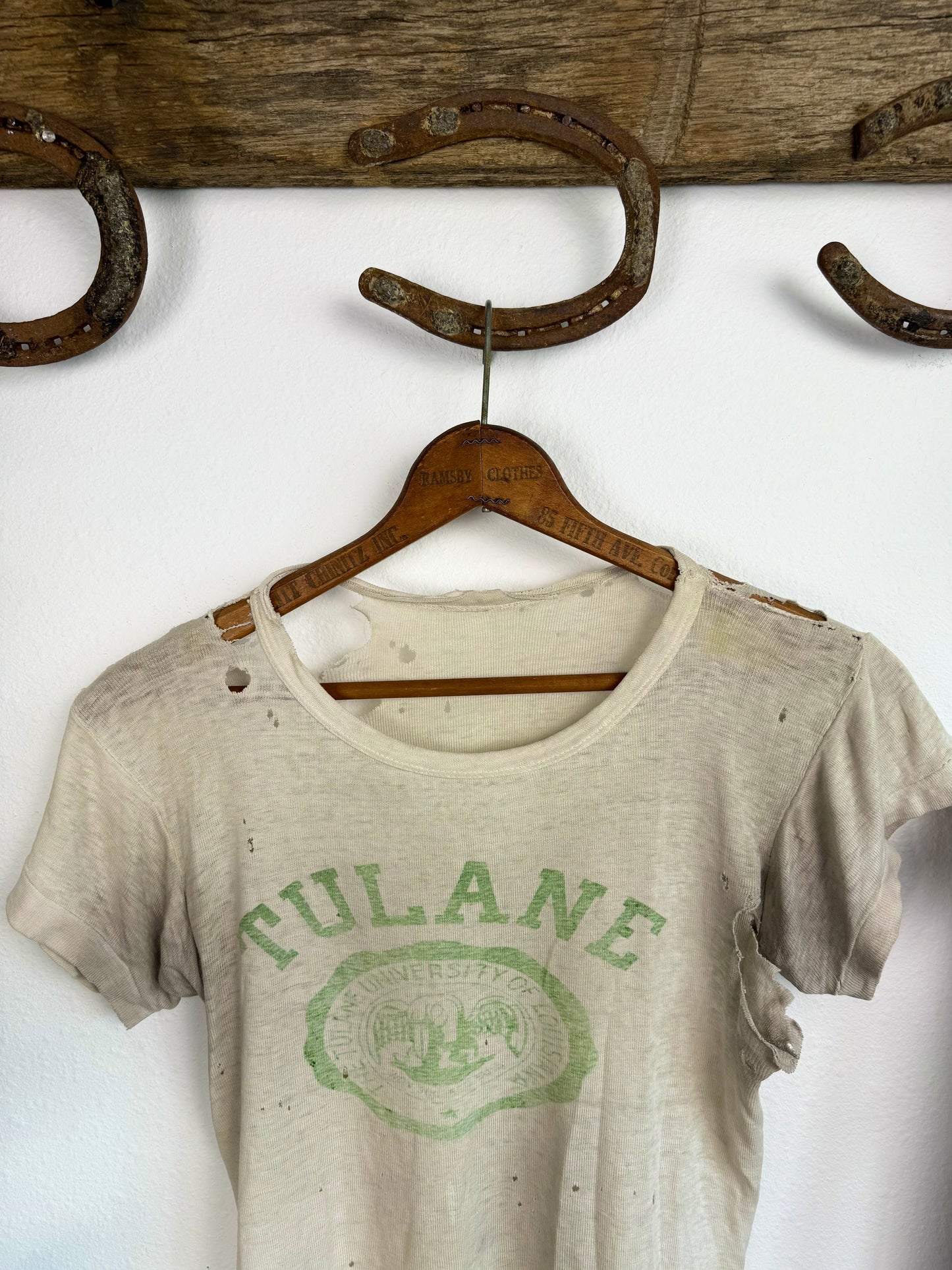 1930s Thrashed ‘Tulane’ Tee (S/M)