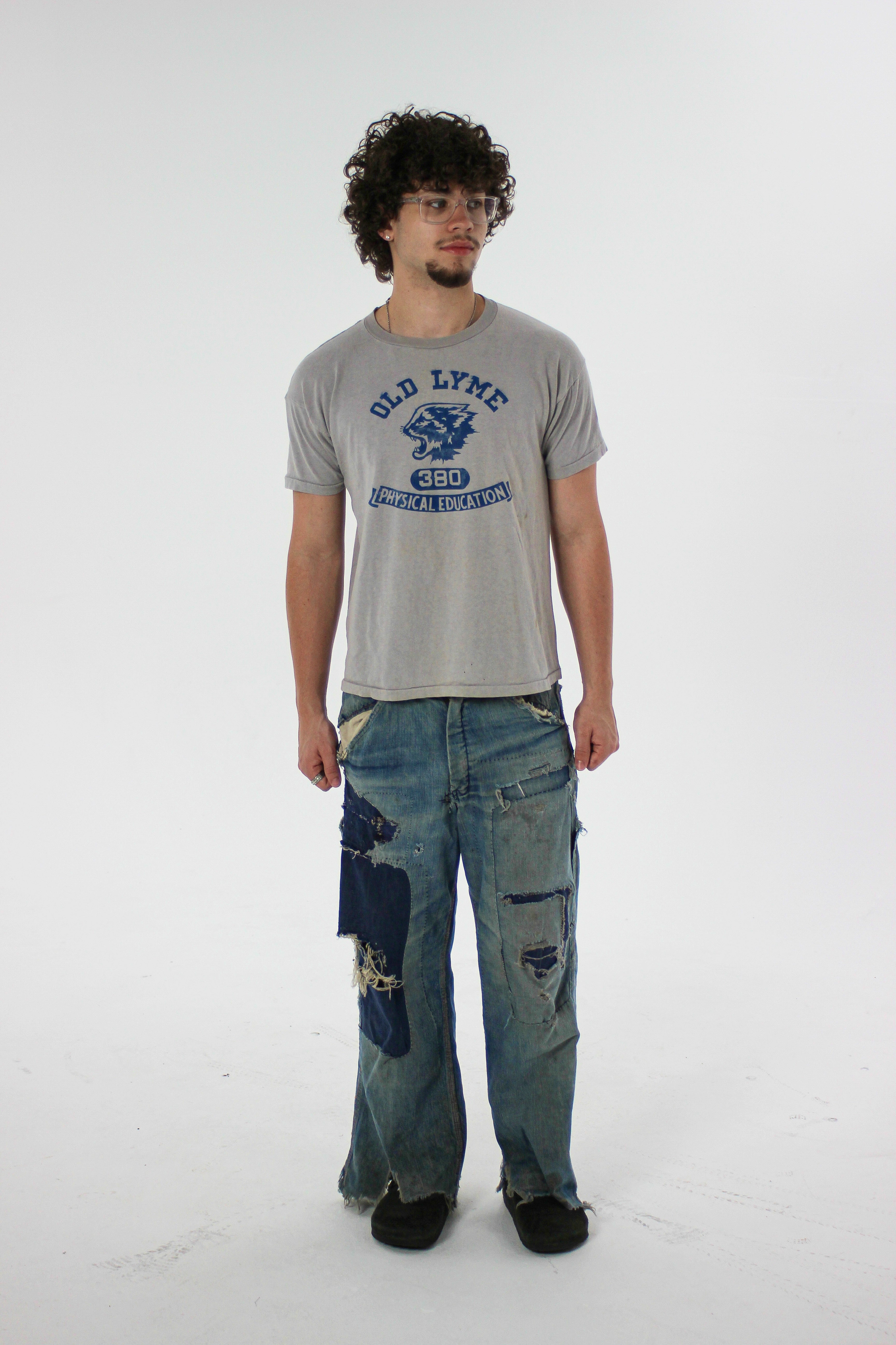 1960s Champion ‘Old Lyme’ Phys Ed Tee (M/L)