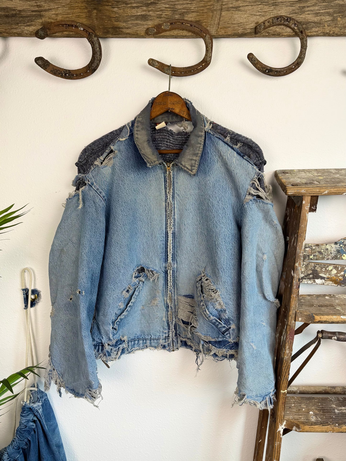 1970s Big Ben Thrashed ‘Zombie’ Denim Jacket (XL)