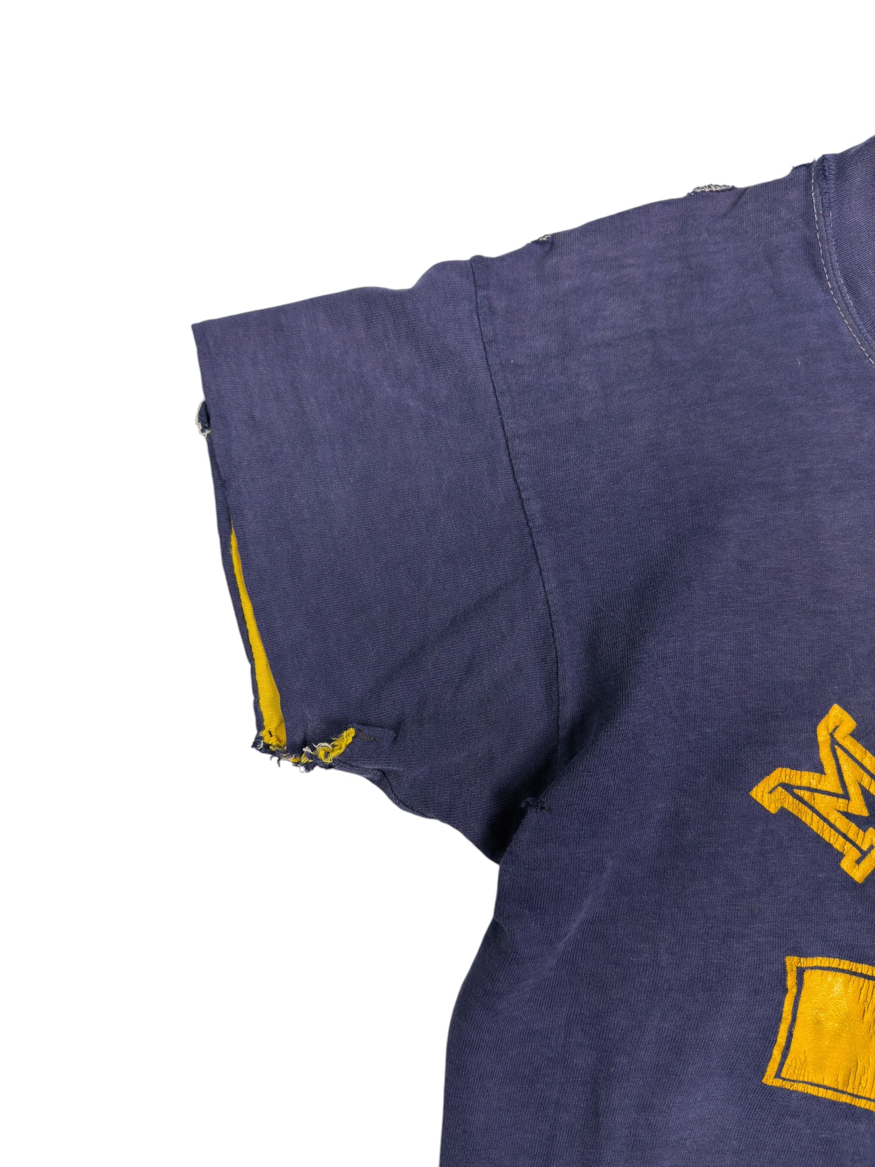 1950s ‘Monroe’ Sun Faded and Distressed Double Face Tee (S/M)