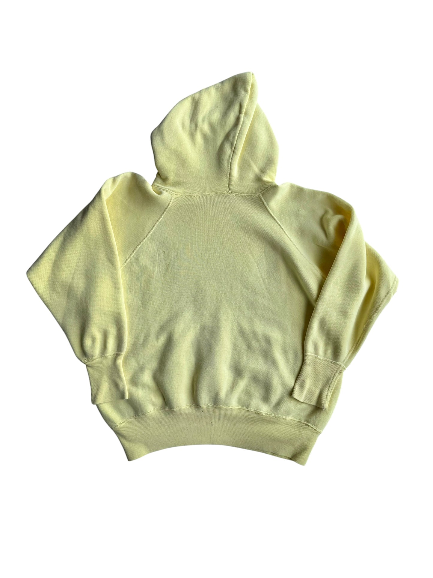 1950s Pastel Yellow Boxy Hoodie (M/L)