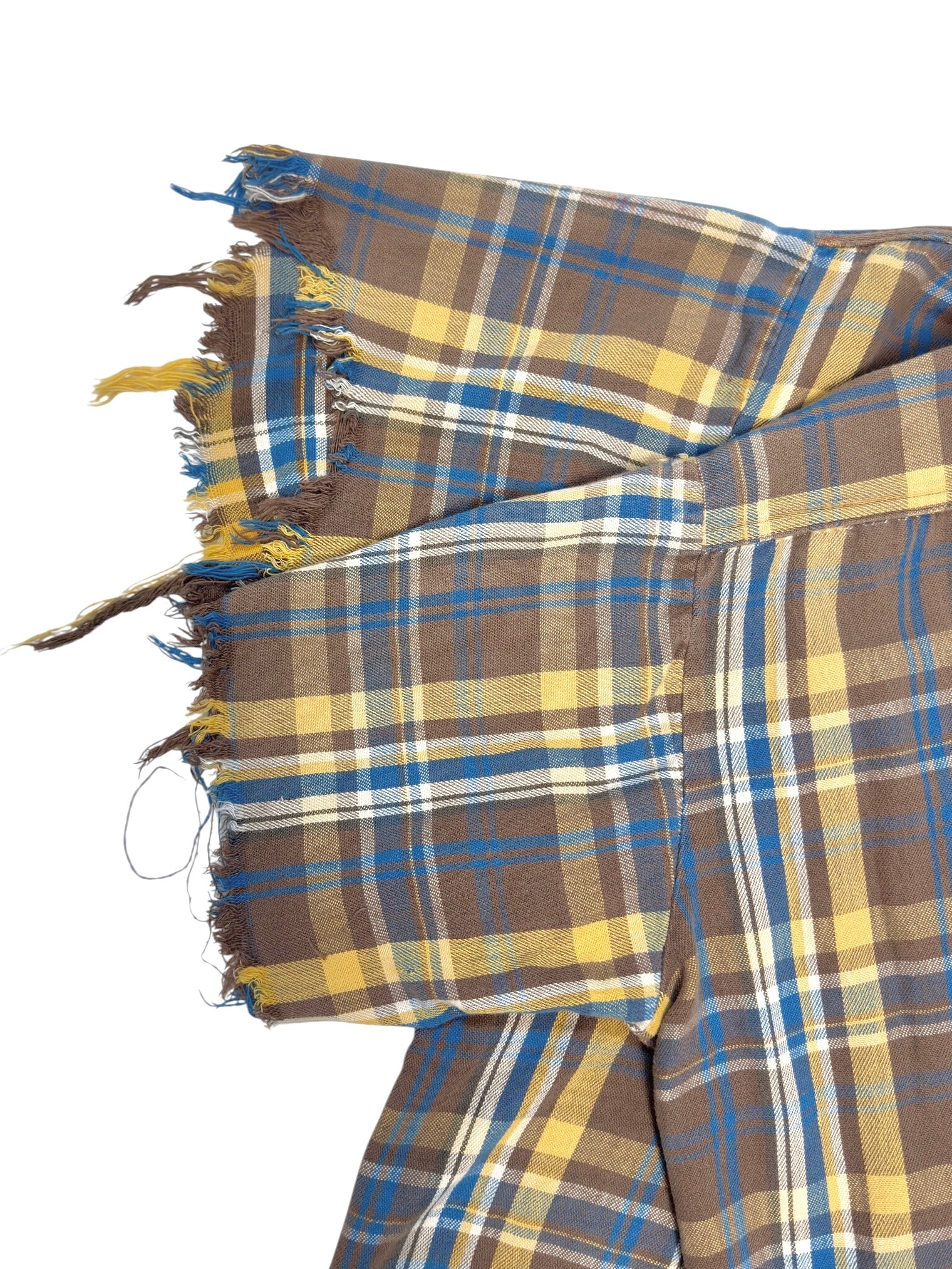 1940s Thrashed & Chopped Cotton Flannel (S/M)