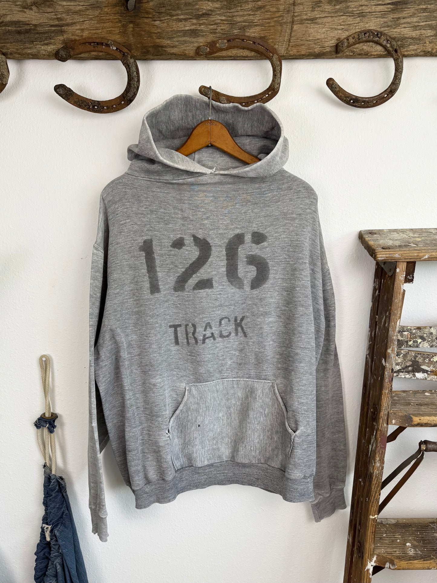 1960s/1970s Russell Athletic Stenciled Track Hoodie (XXL)