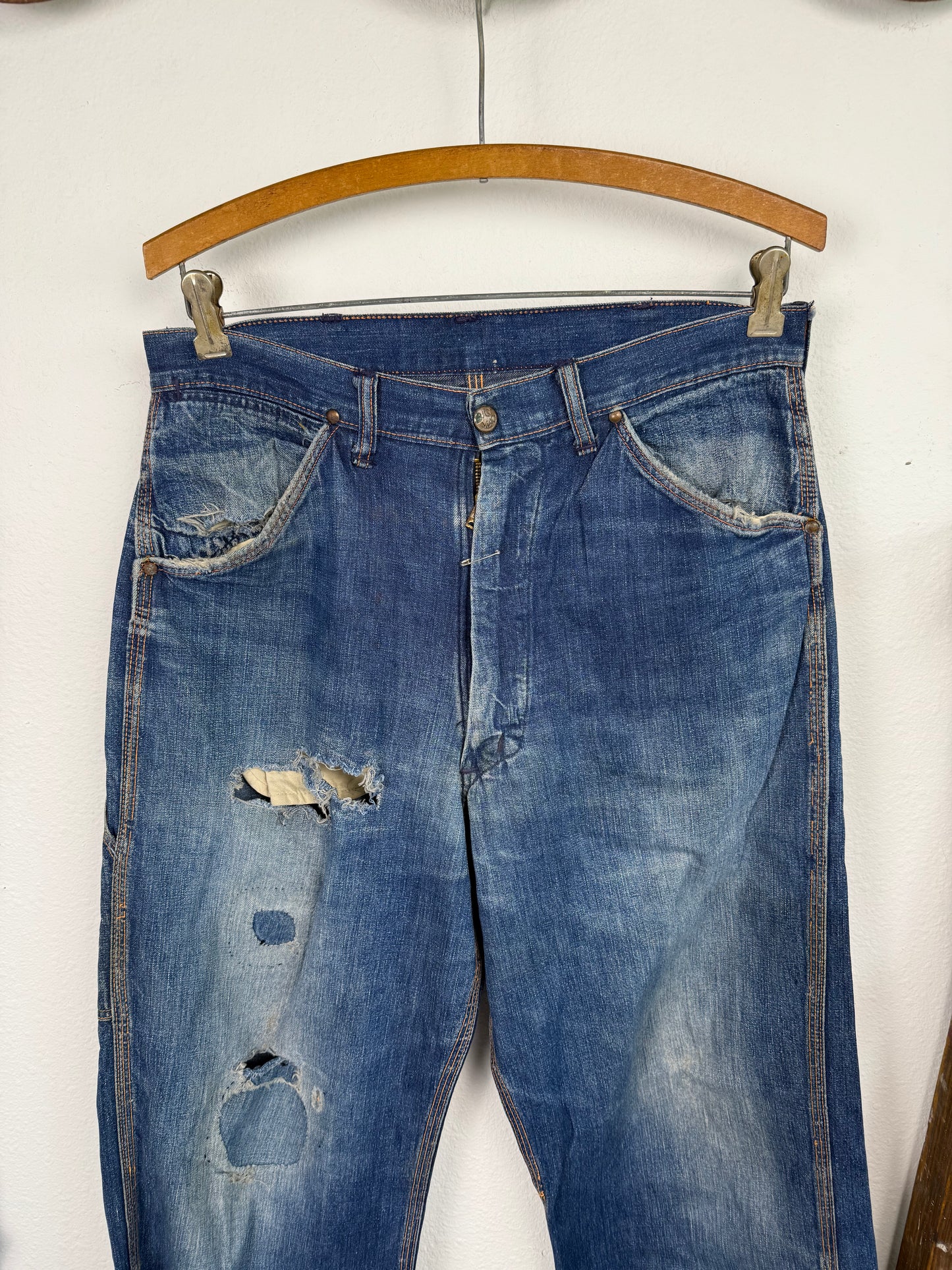 1950s Big Mac Carpenter Jeans Safety Pin Closure (31)