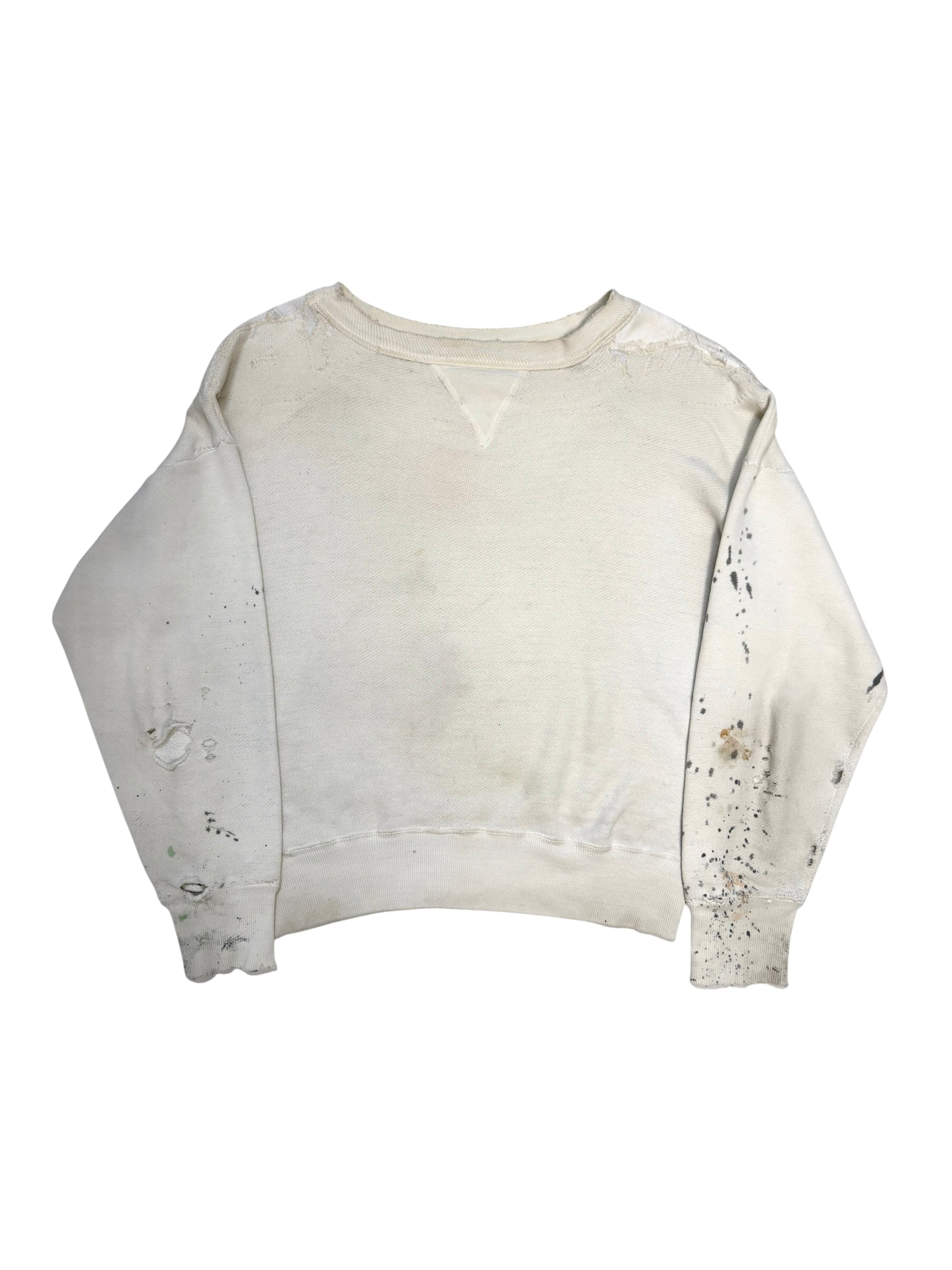 1950s Distressed Back Stencil Single V Sweatshirt (XL)