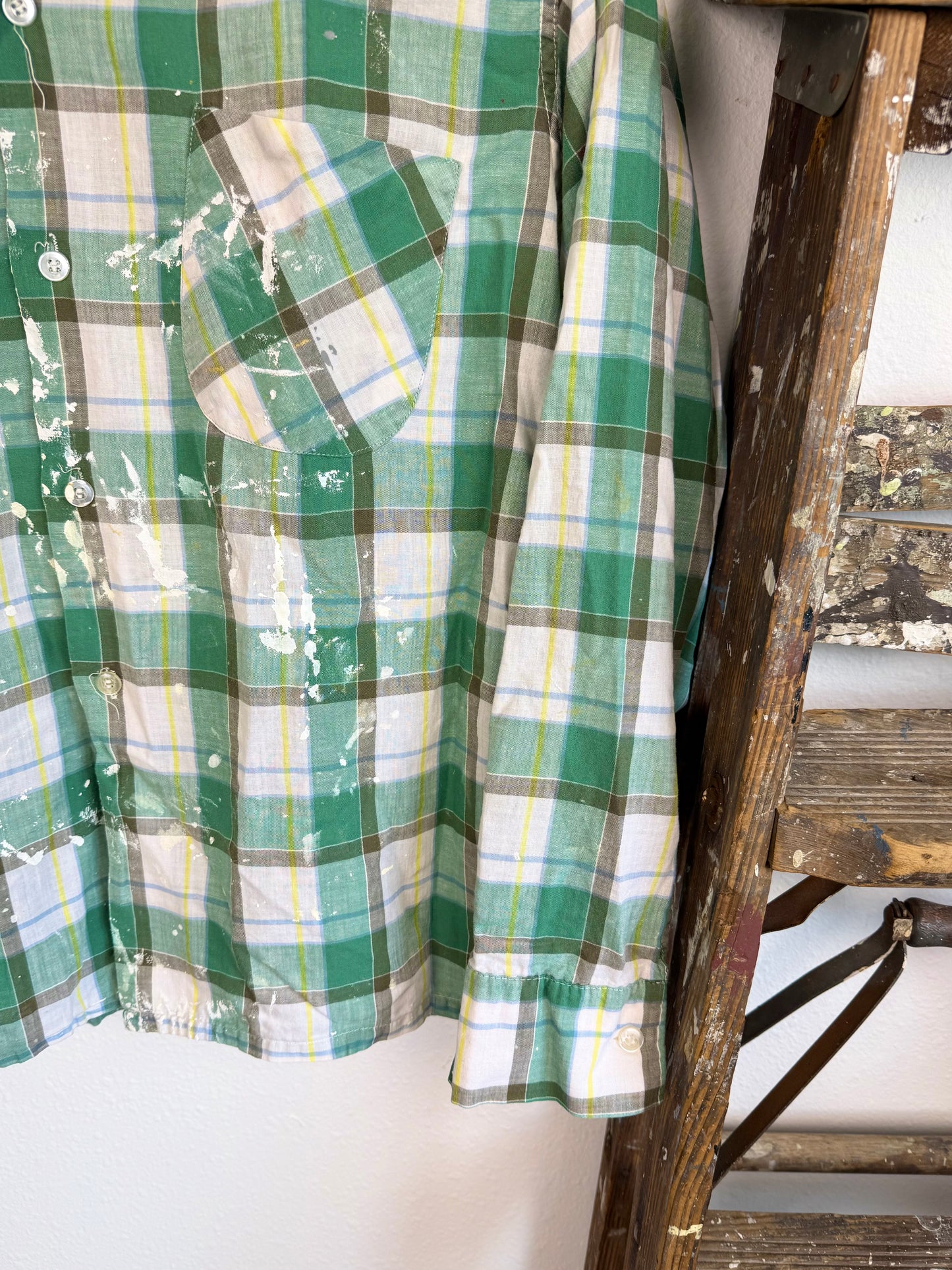 1960s ‘Splatter Paint’ Flannel (M/L)