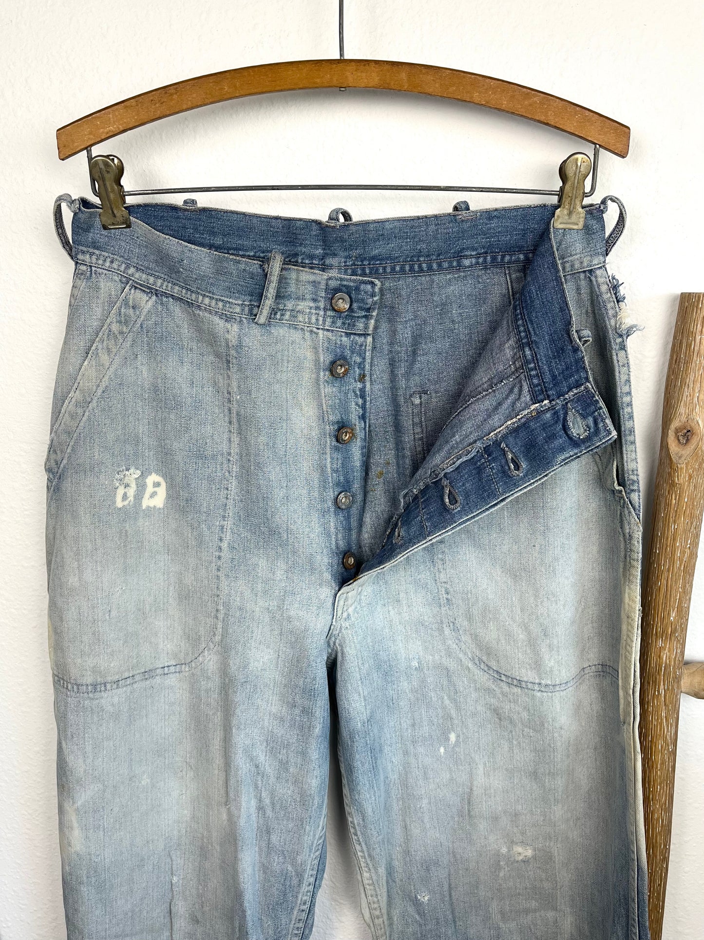 WW2 1940’s Donut Button USN Denim Carpenters (31)