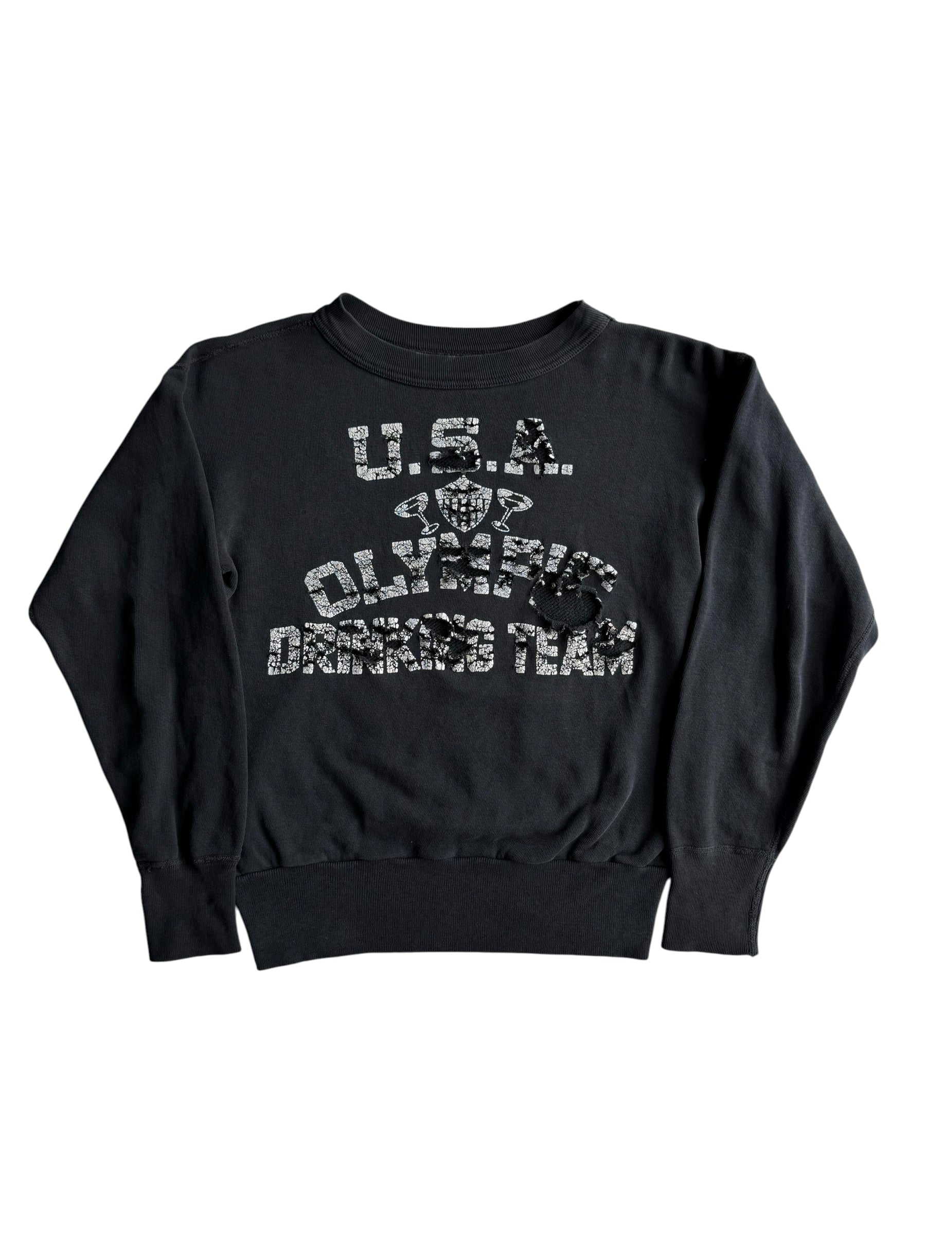 1950s USA Olympic Drinking Team Distressed Sweatshirt (S/M)