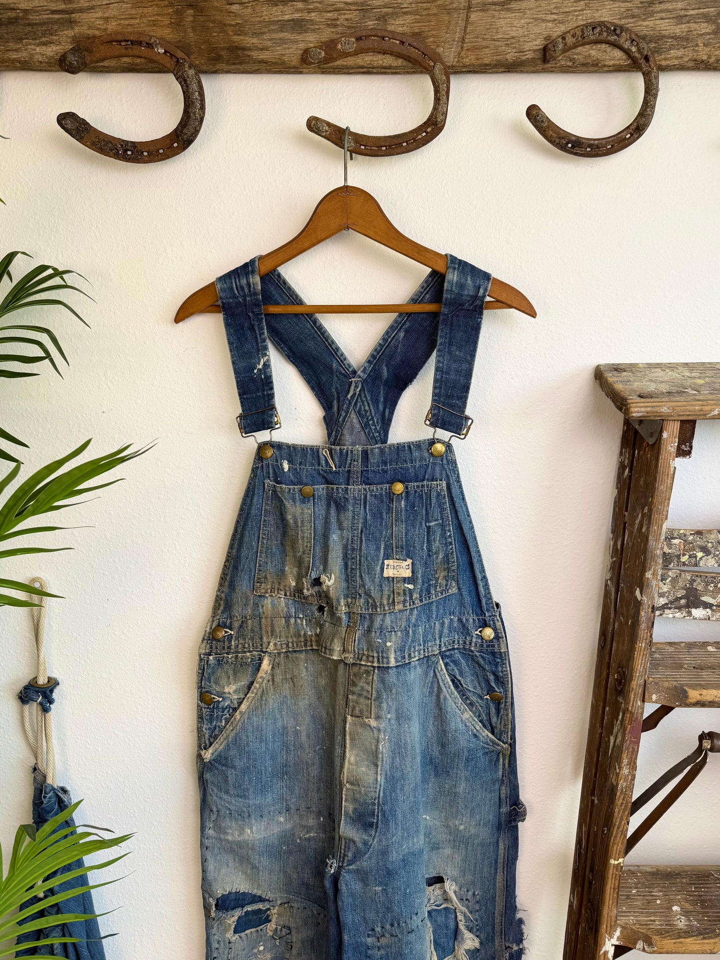 1950s Hercules Distressed & Repaired Overalls (36)