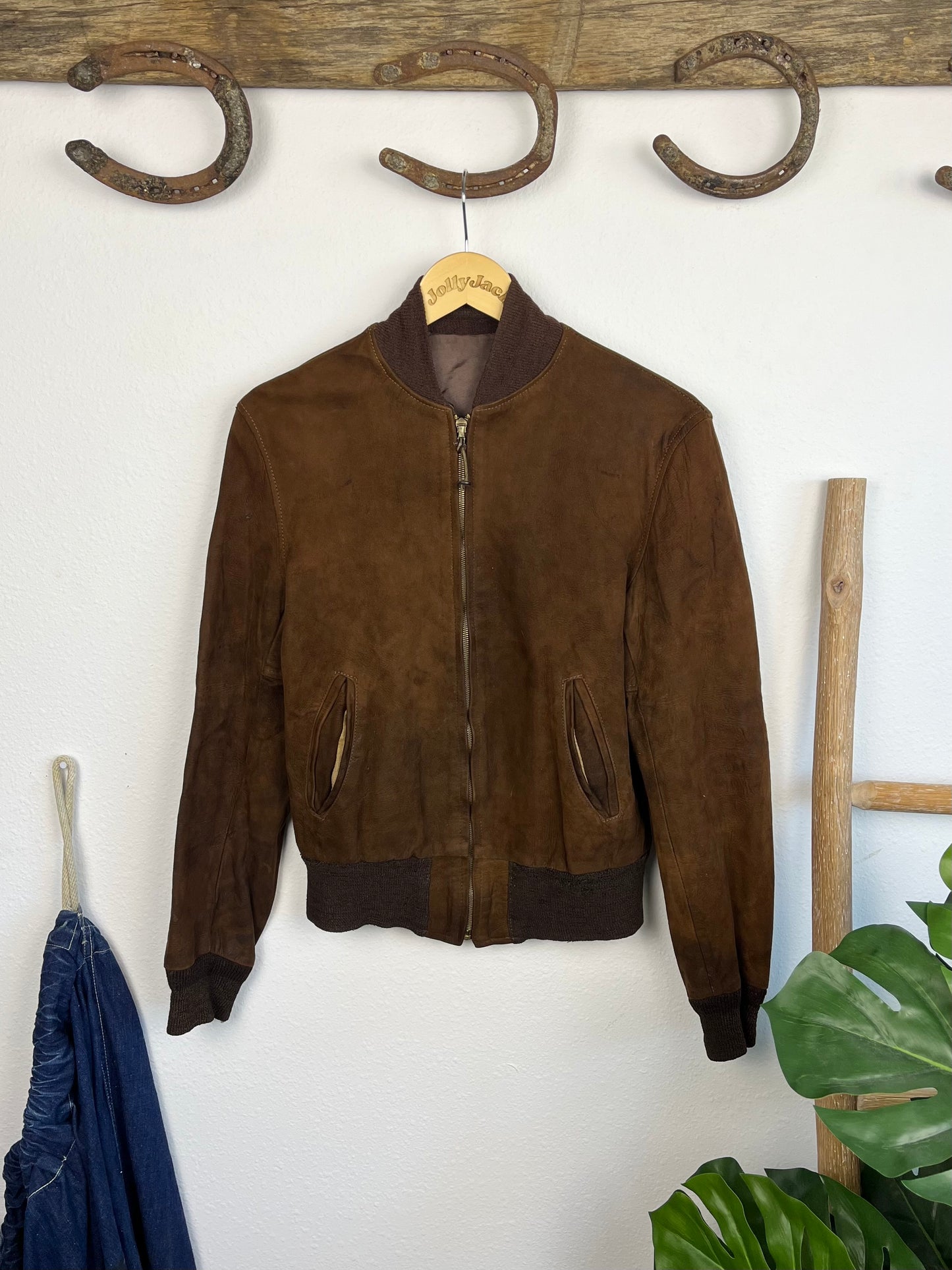 1950’s Crown Suede Leather Jacket (38)