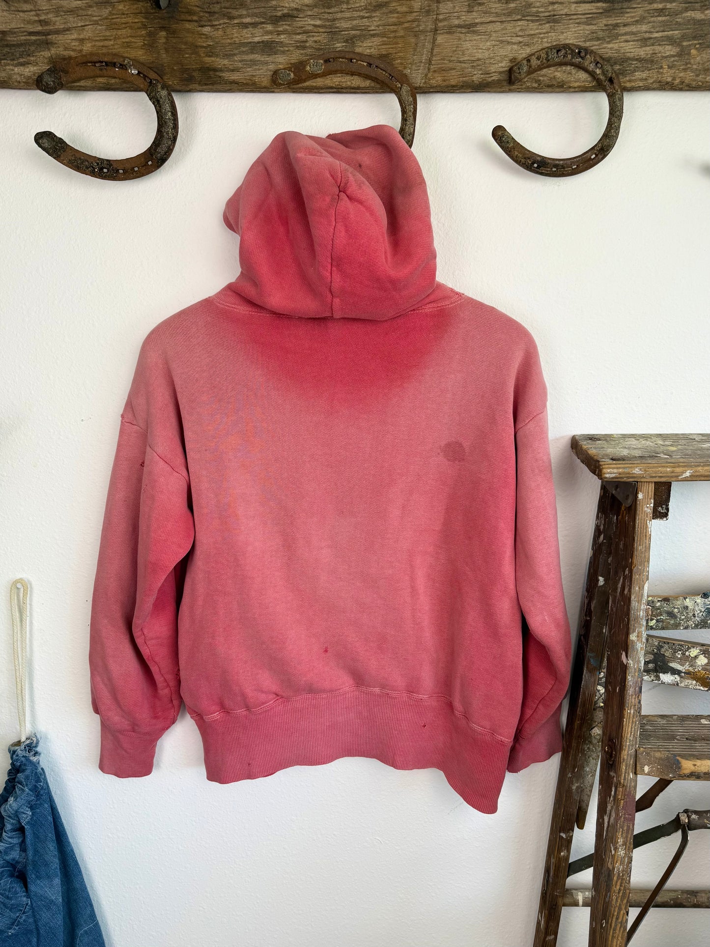 1950s Sun Faded Thermal Lined Double Face Hoodie (XXL)
