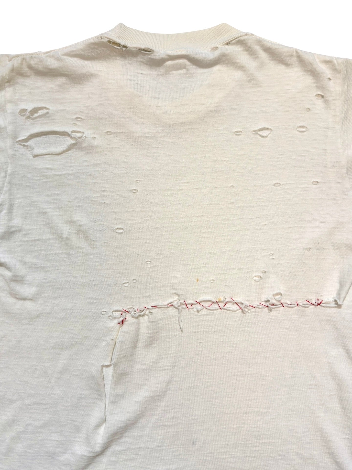 1950s Perfectly Thrashed White Tee (S/M)