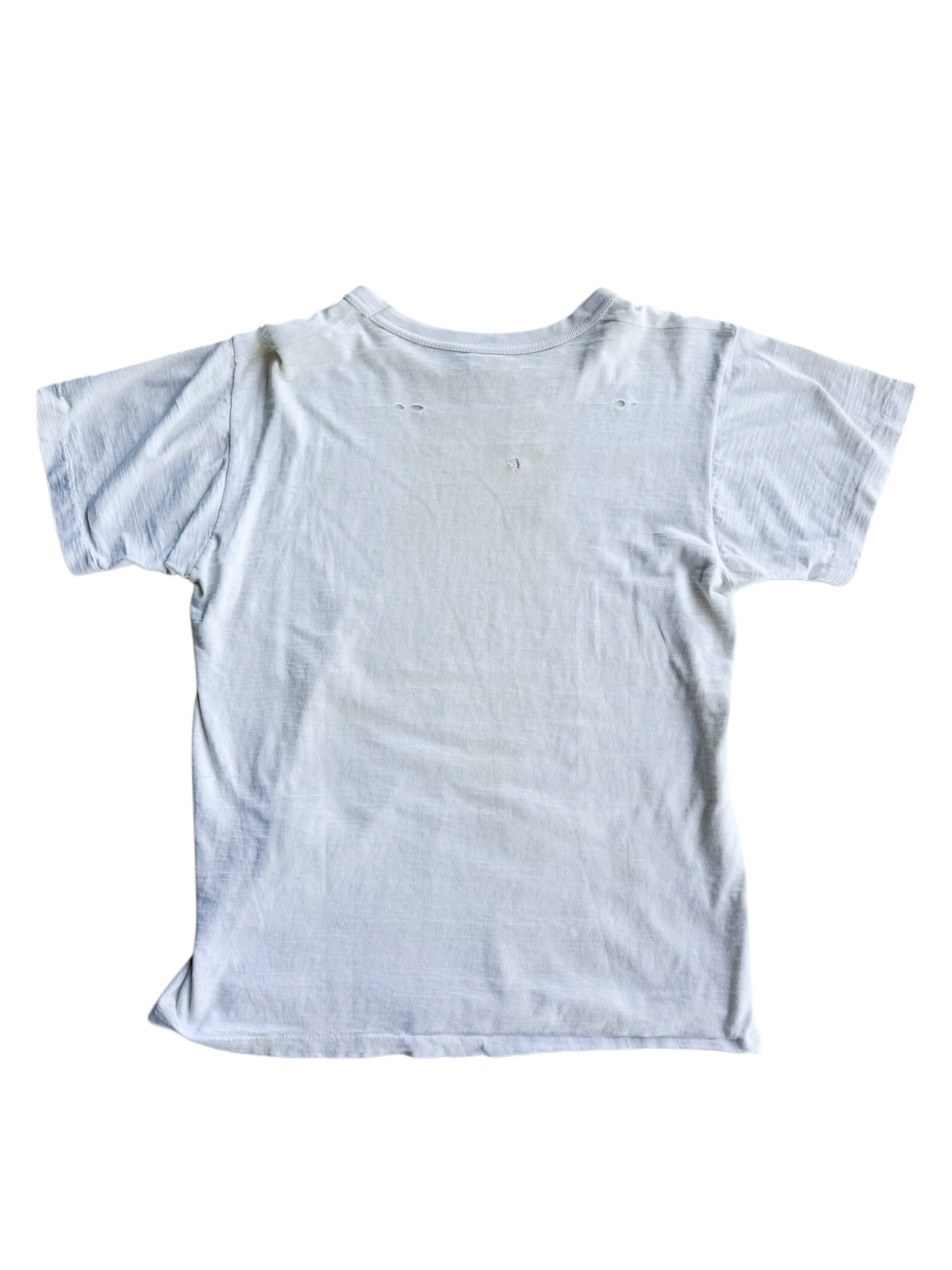 1950s Perfectly Distressed White Tee (S/M)