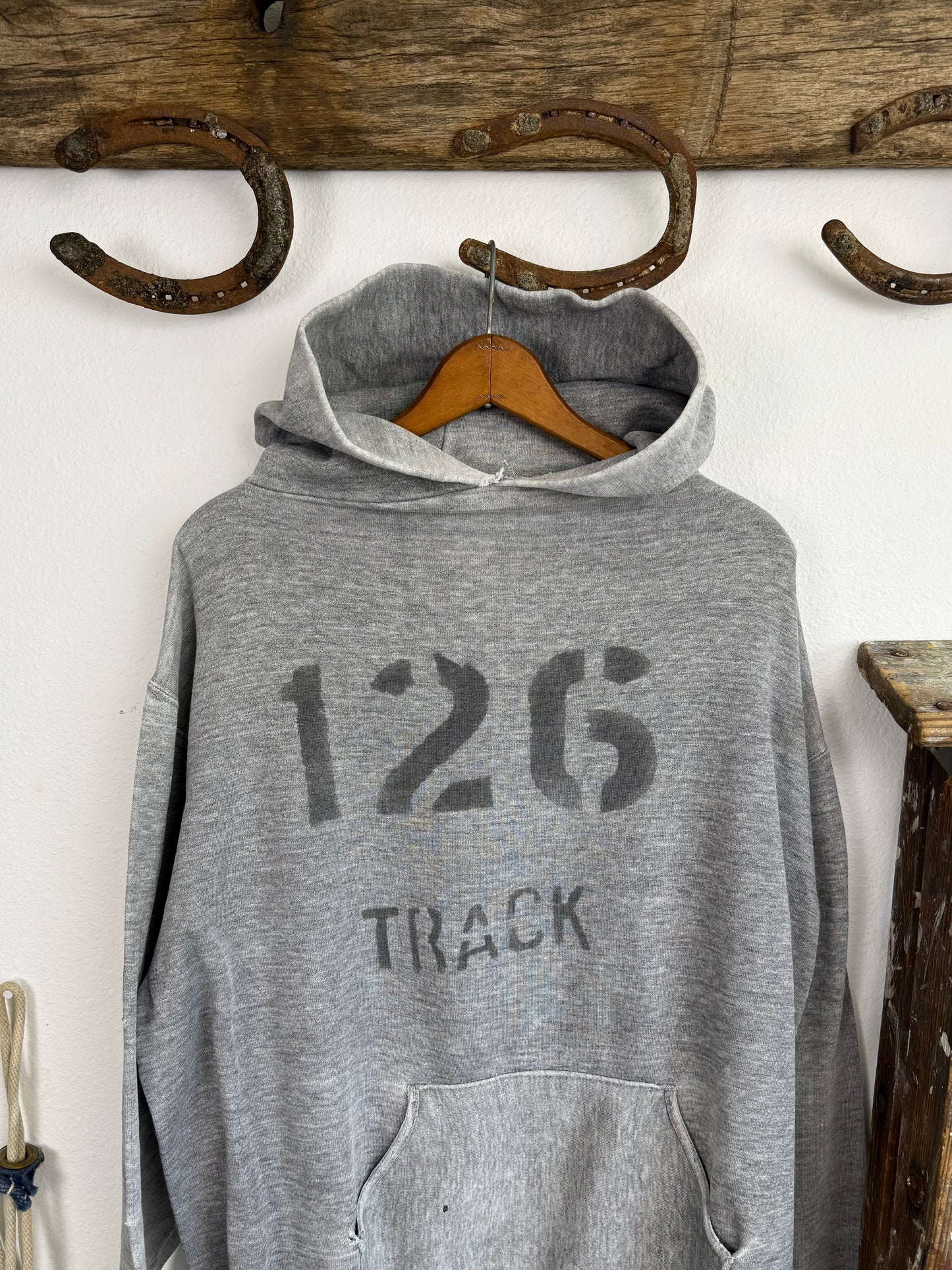 1960s/1970s Russell Athletic Stenciled Track Hoodie (XXL)