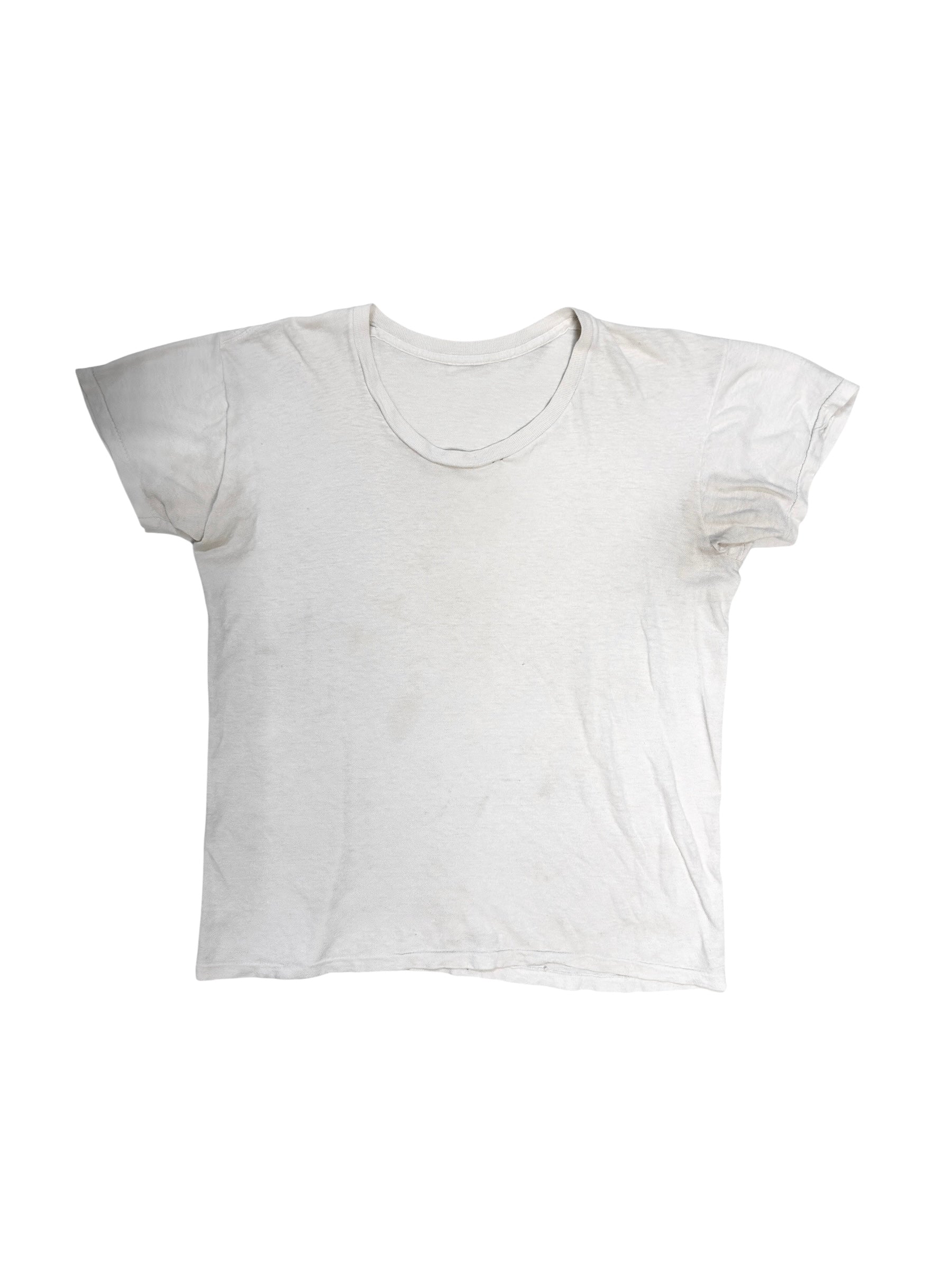 1950s Blank White Tee (S/M)