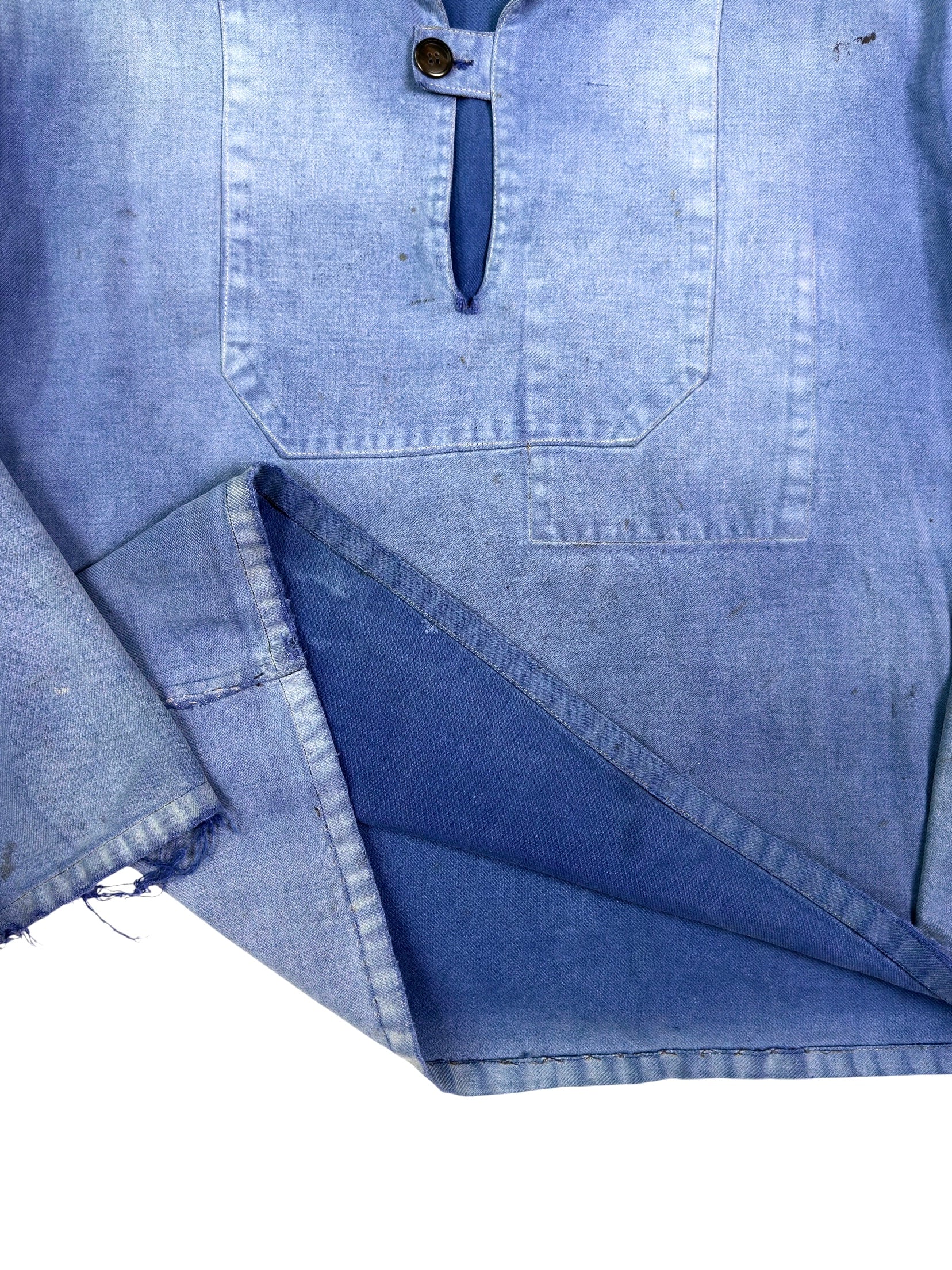 1940s Sun Faded French Moleskin Smock (L/XL)