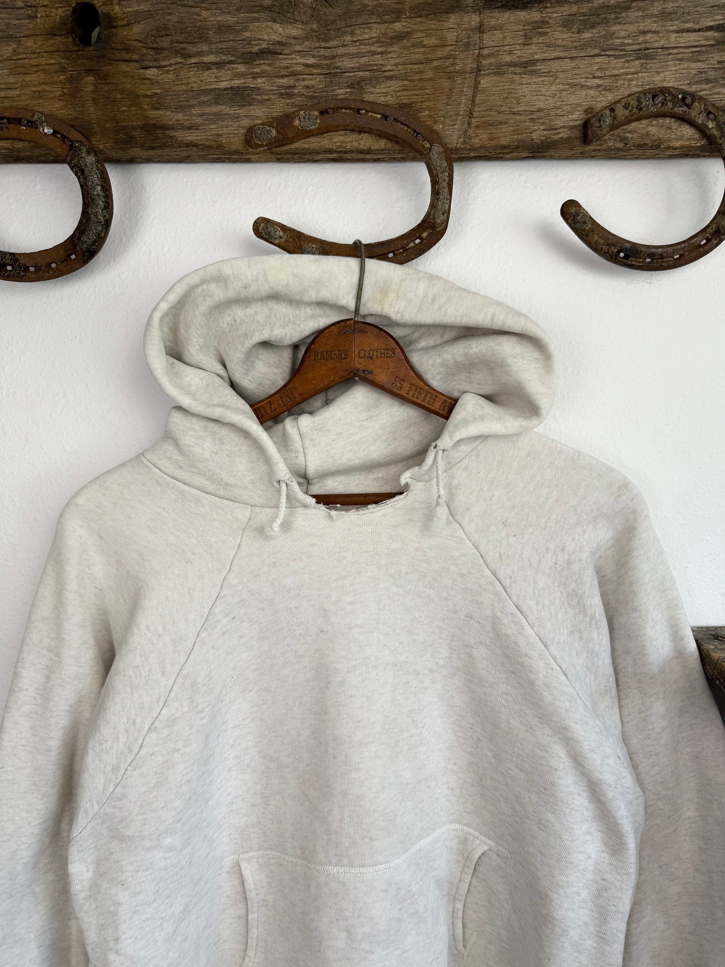 1950s Brent Grey Fully Thermal Lined Hoodie (XL)