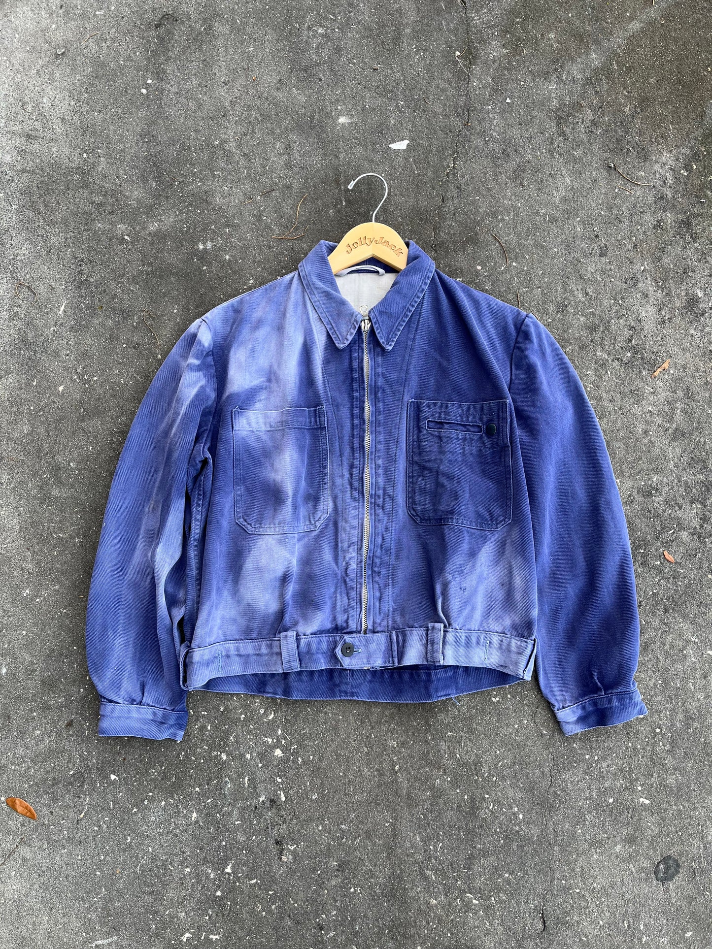 1950’s Sun Faded French Cyclist Cropped Jacket (S/M)