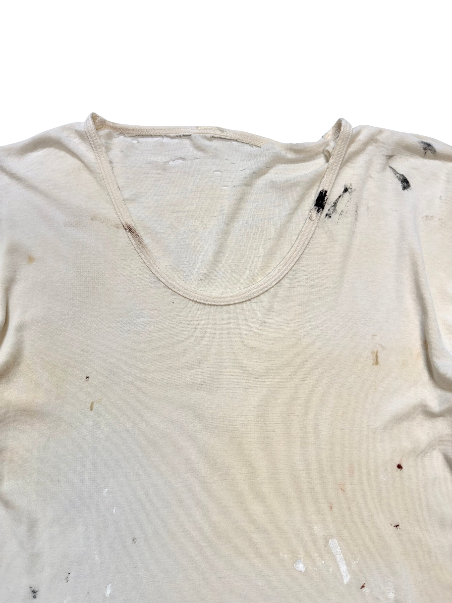 1940s Distressed Paint Splatter Tee (S/M)