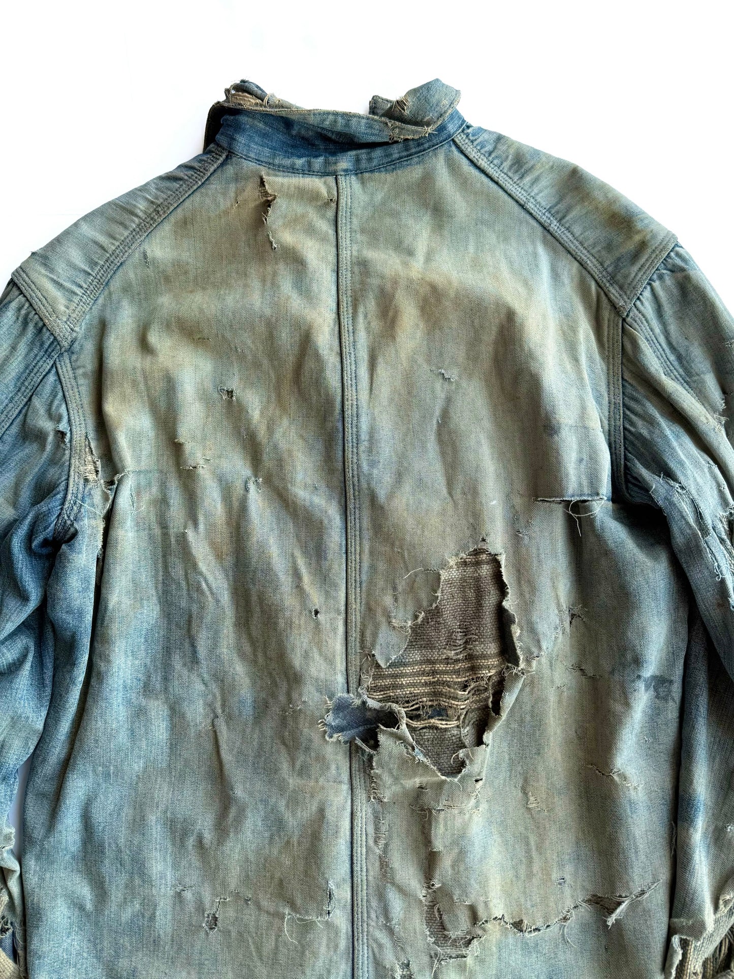 1930s Distressed Denim Chore Jacket (M/L)