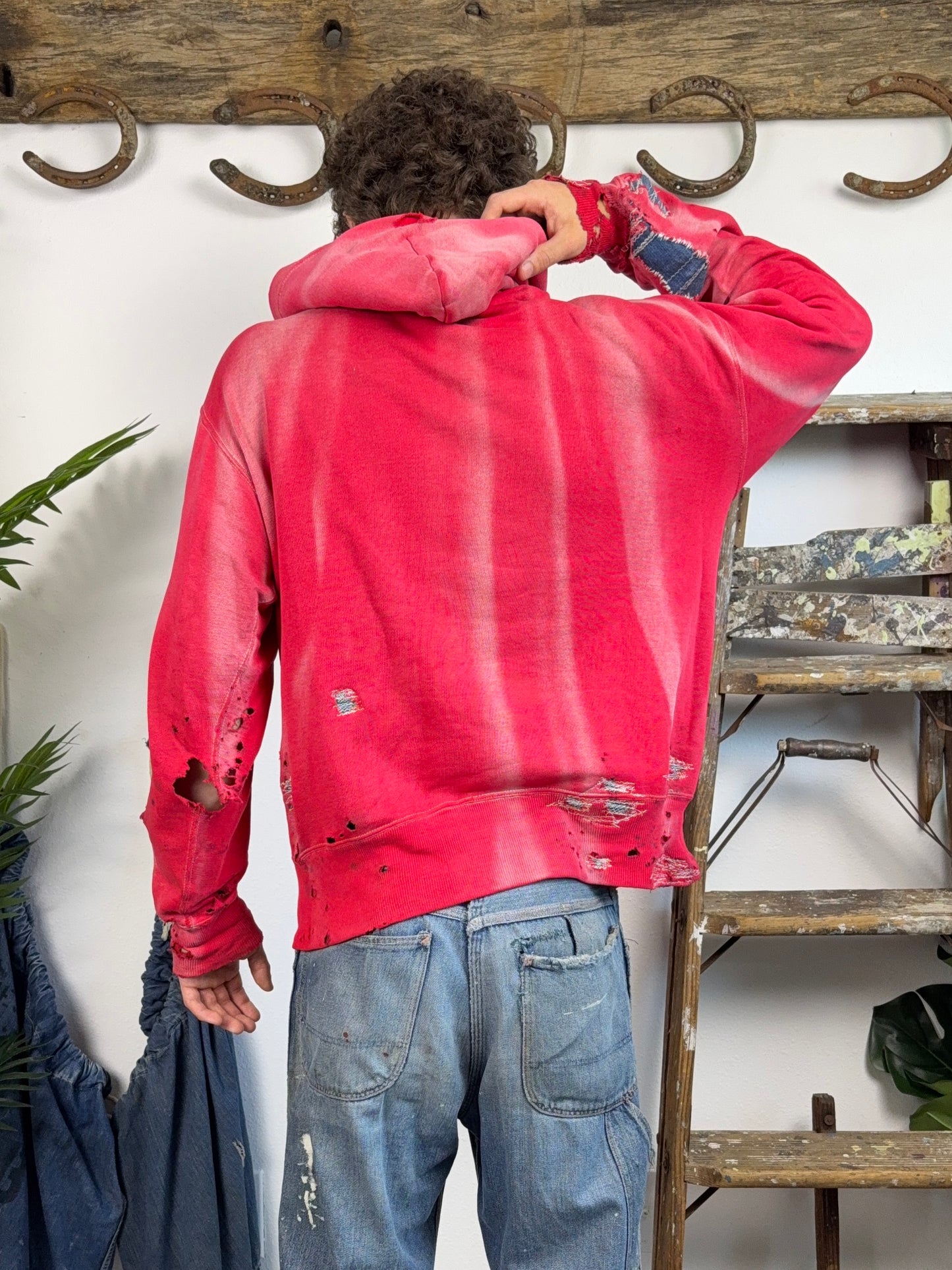 1950s/1960s Pilgrim Sun Faded & Repaired Hoodie (L/XL)