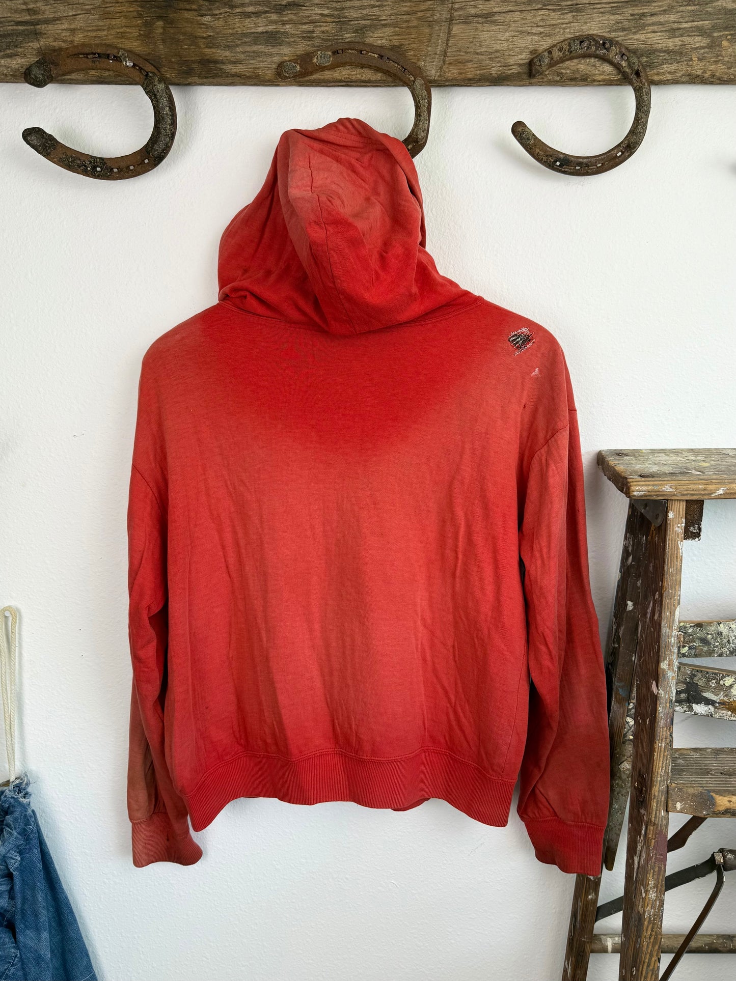 1960s Sun Faded Thermal Zip Up Jacket (L/XL)
