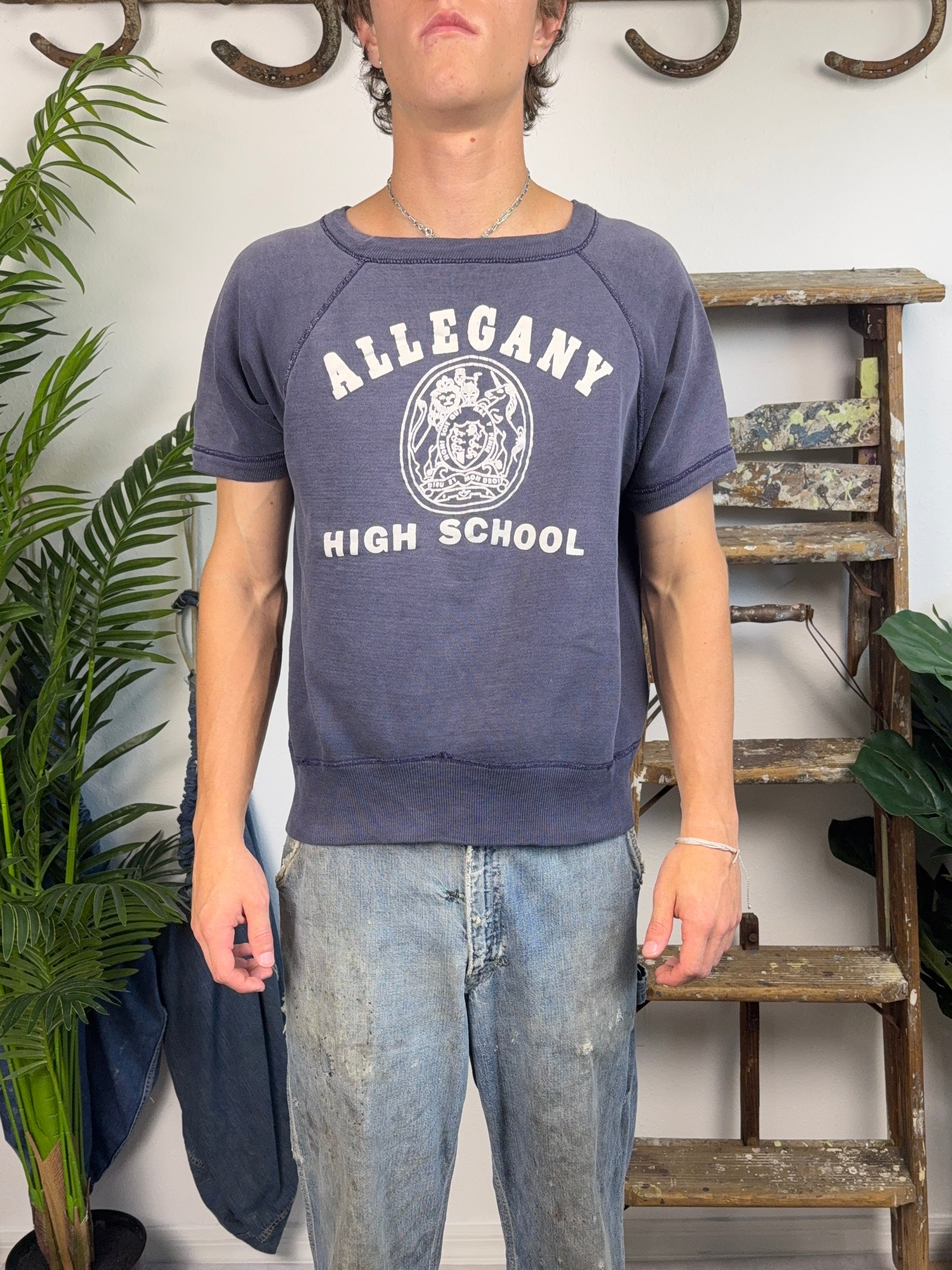 1950’s Sun Faded Allegany High School Sweatshirt (S/M)
