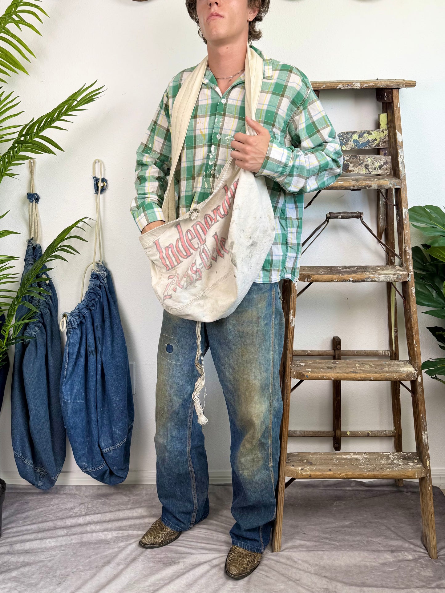 1960s ‘Splatter Paint’ Flannel (M/L)