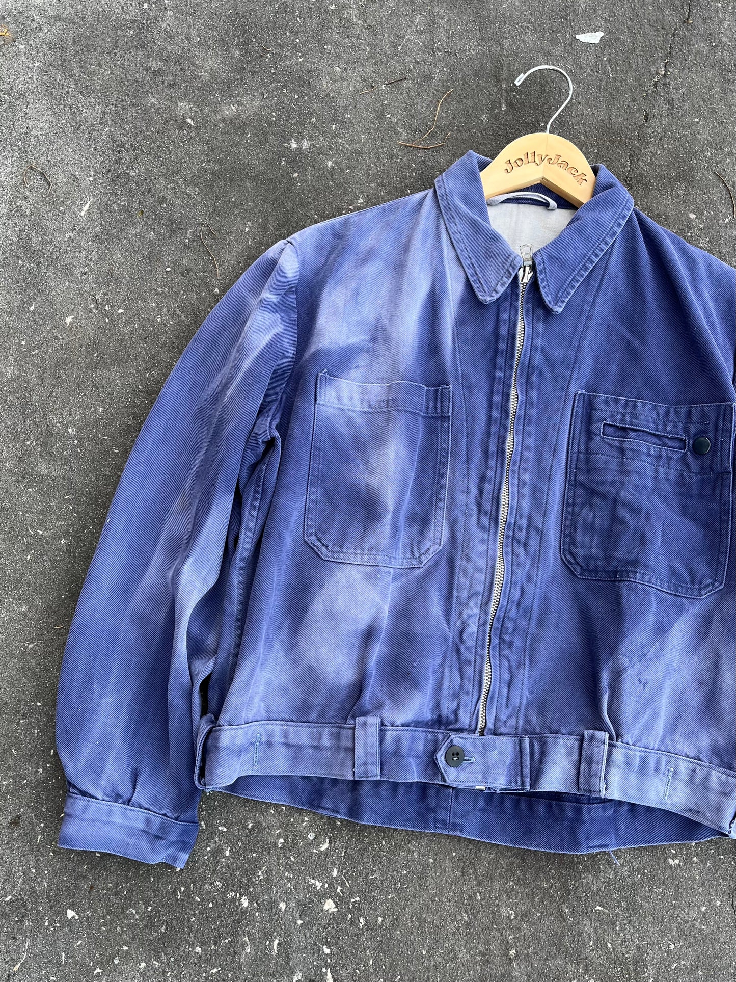 1950’s Sun Faded French Cyclist Cropped Jacket (S/M)