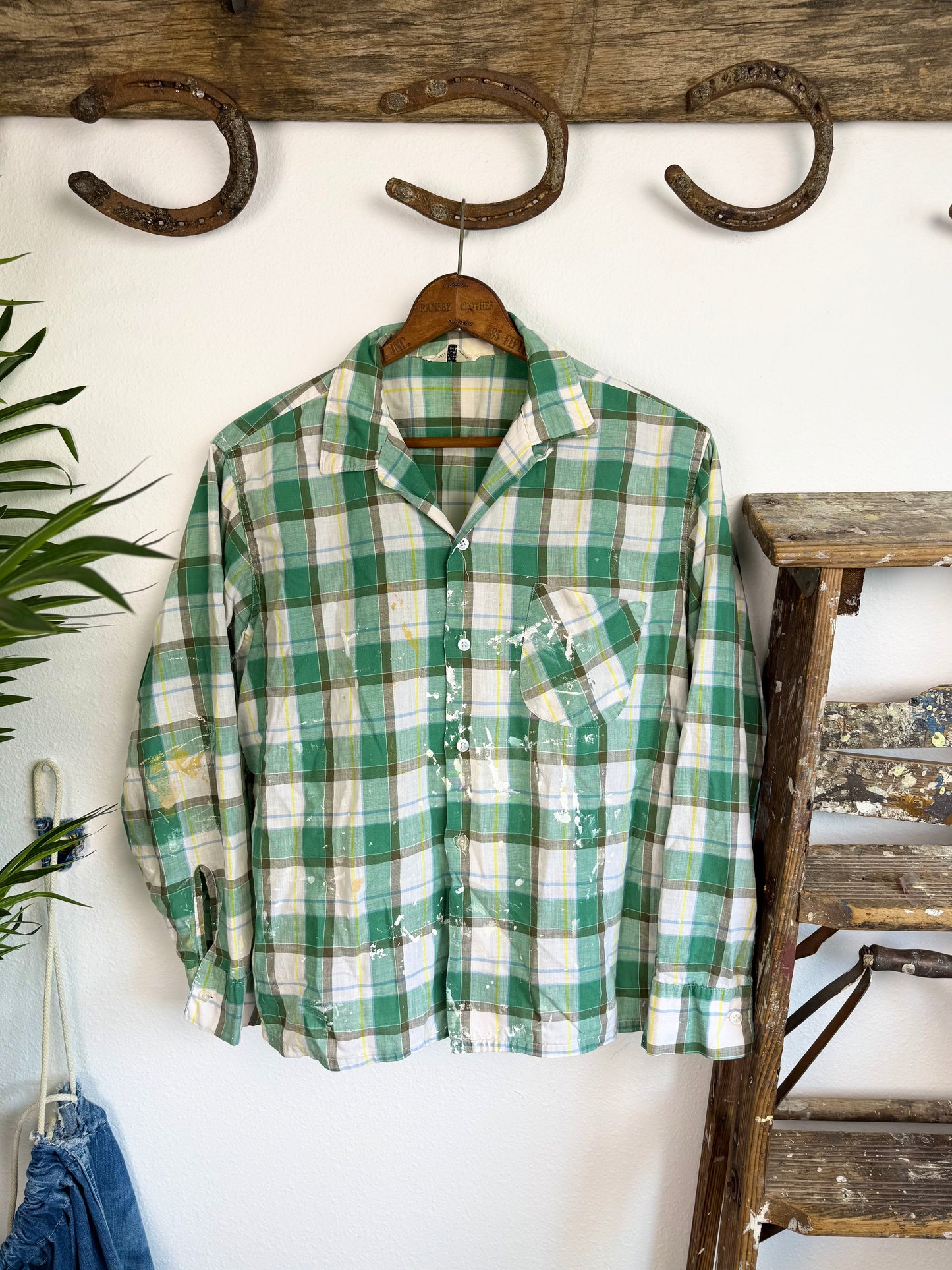 1960s ‘Splatter Paint’ Flannel (M/L)